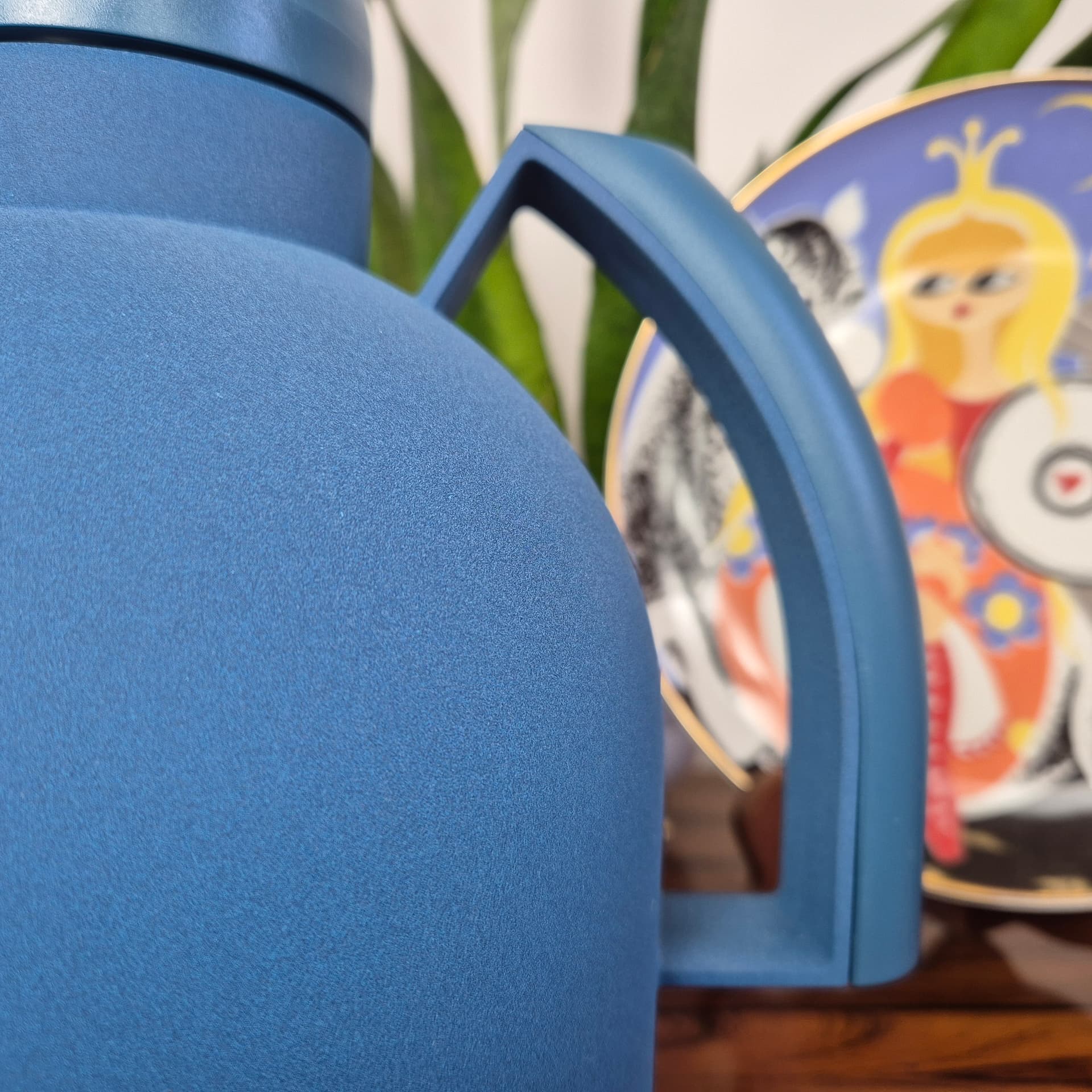 Termos Graphite, niebieski, plastik, proj. F. Minuti, Guzzini, Włochy, lata 80. - 125103