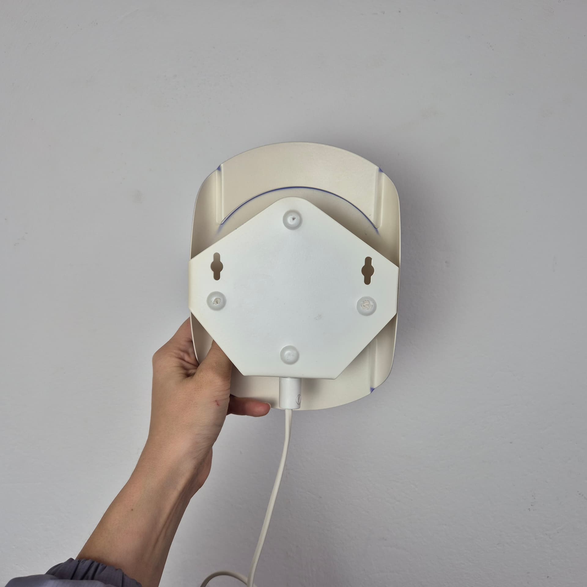 Para kinkietów 3050, niebieski, metal, Lyfa, Dania, lata 70. - 125172