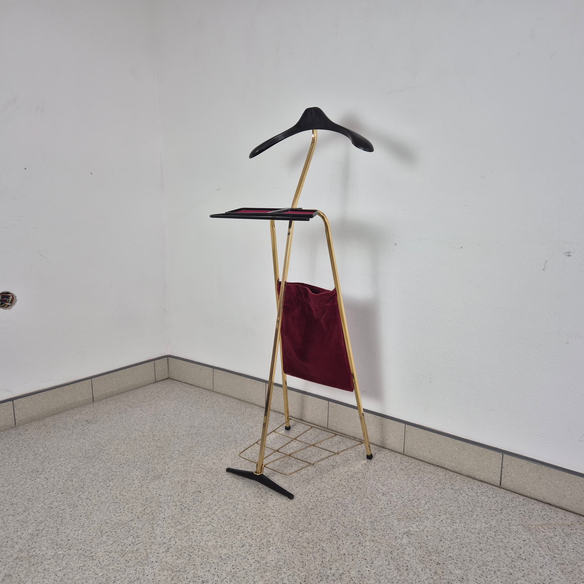 Valet Stand, golden, Germany, 1950s. - 125189