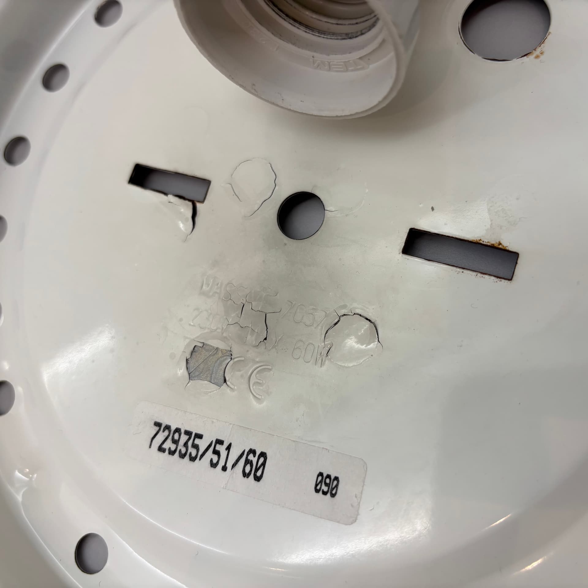 Kinkiet, transparent szkło, metal, Belgia, lata 90. - 125392