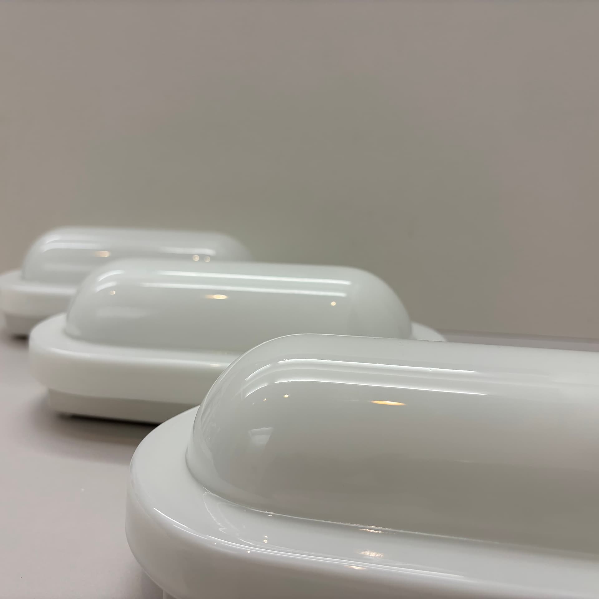 Set of wall sconces, white, Peill&Putzler, Germany, 1970s. - 125461