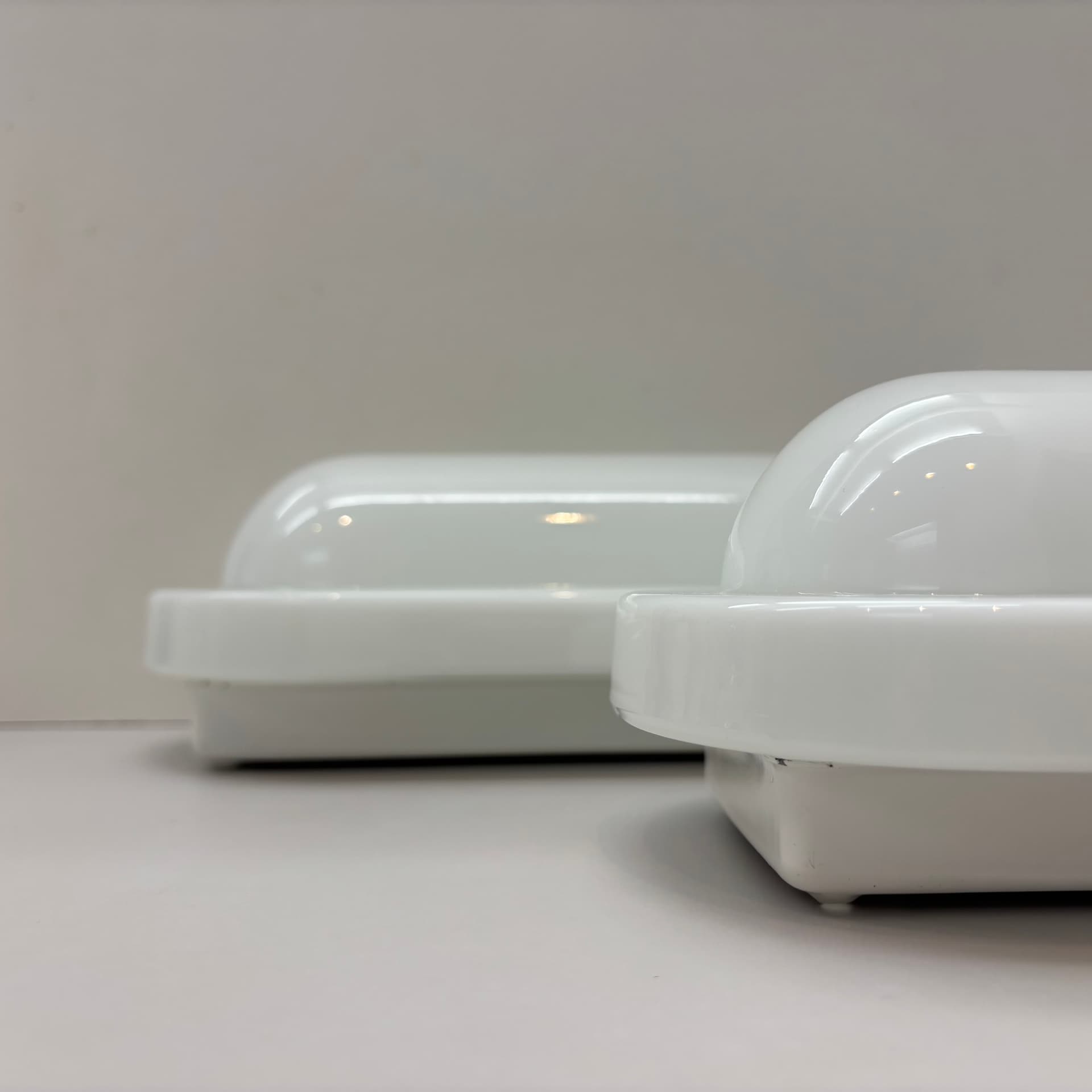 Set of wall sconces, white, Peill&Putzler, Germany, 1970s. - 125458