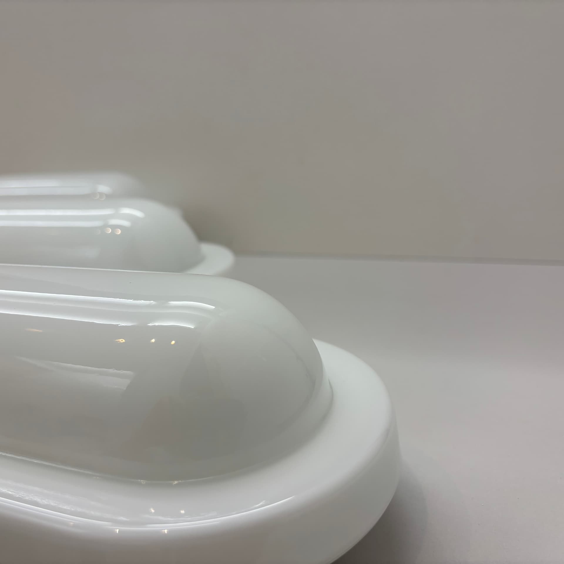 Set of wall sconces, white, Peill&Putzler, Germany, 1970s. - 125459