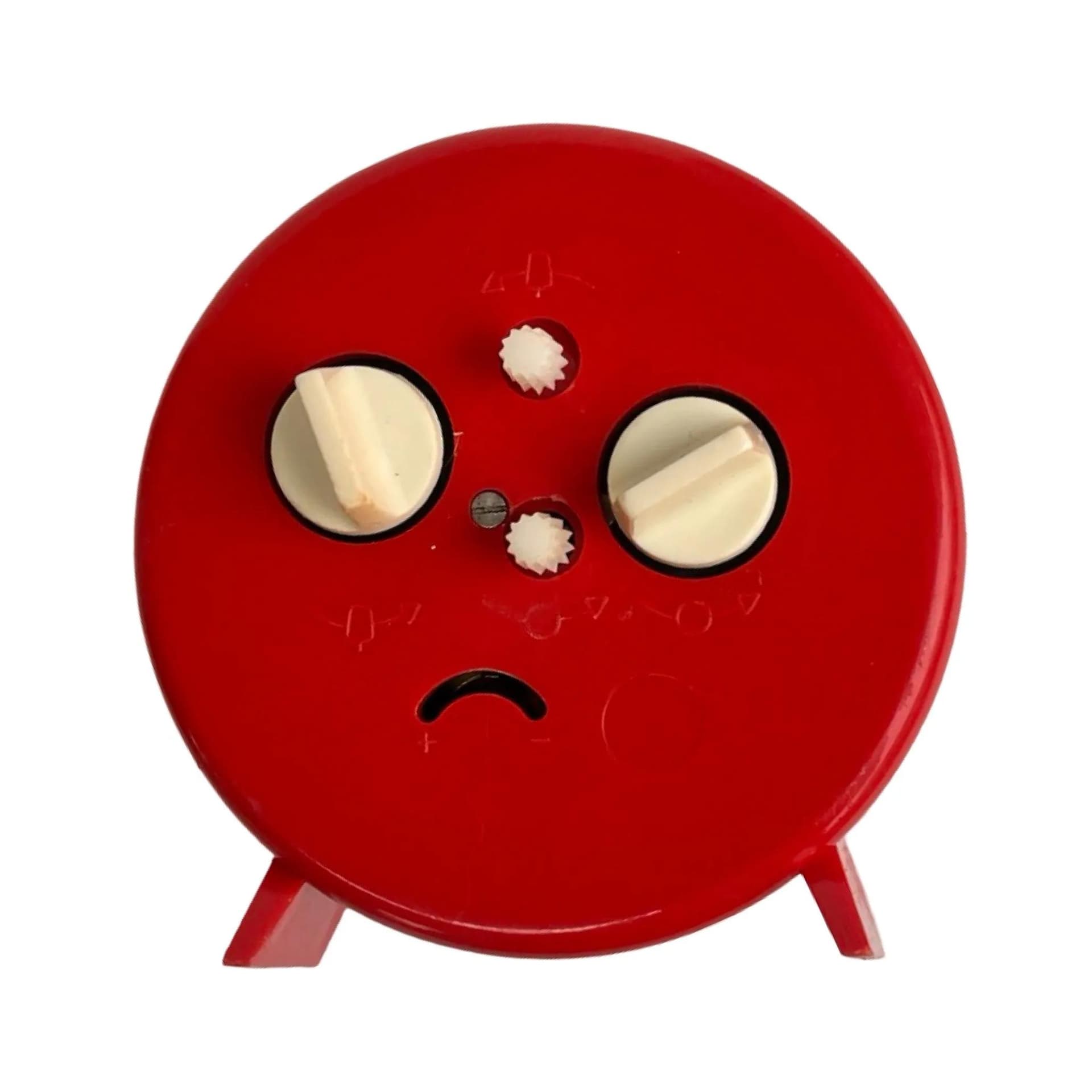 Budzik Legend, czerwony, plastik, VEB Uhrenwerke Ruhla, Niemcy, lata 70. - 126325