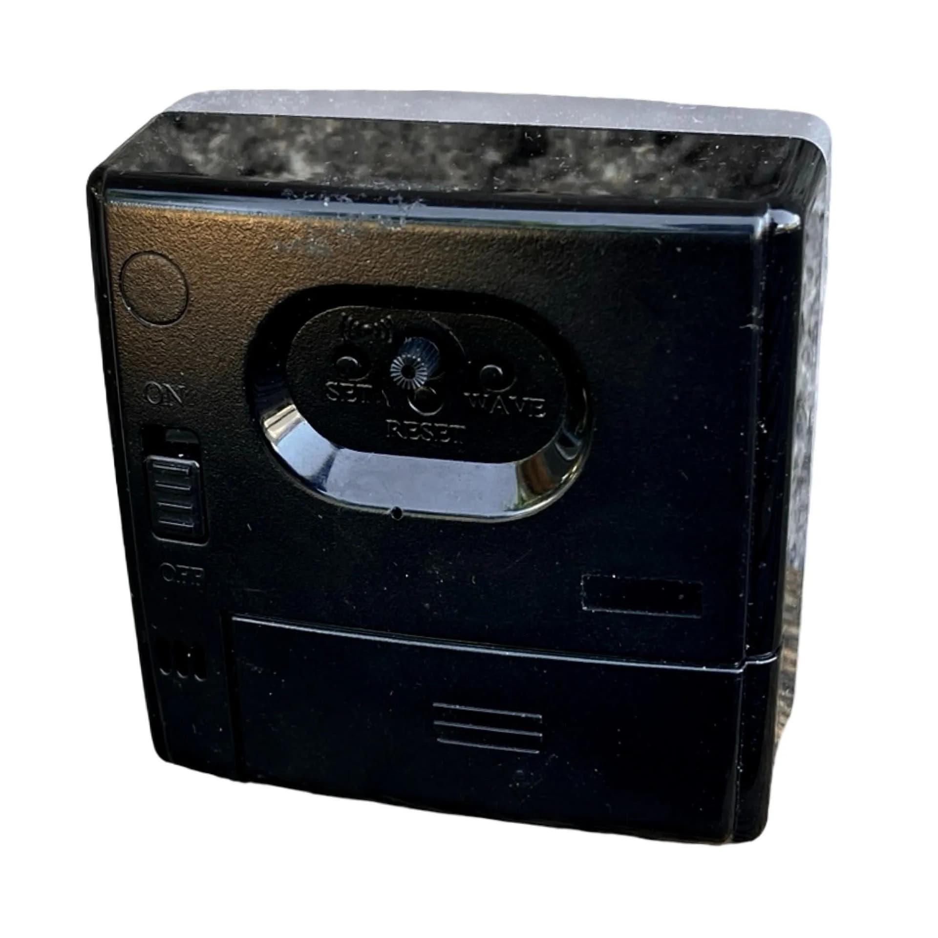 Budzik Space Age, srebrny, plastik, Seiko, Japonia, lata 80. - 126247