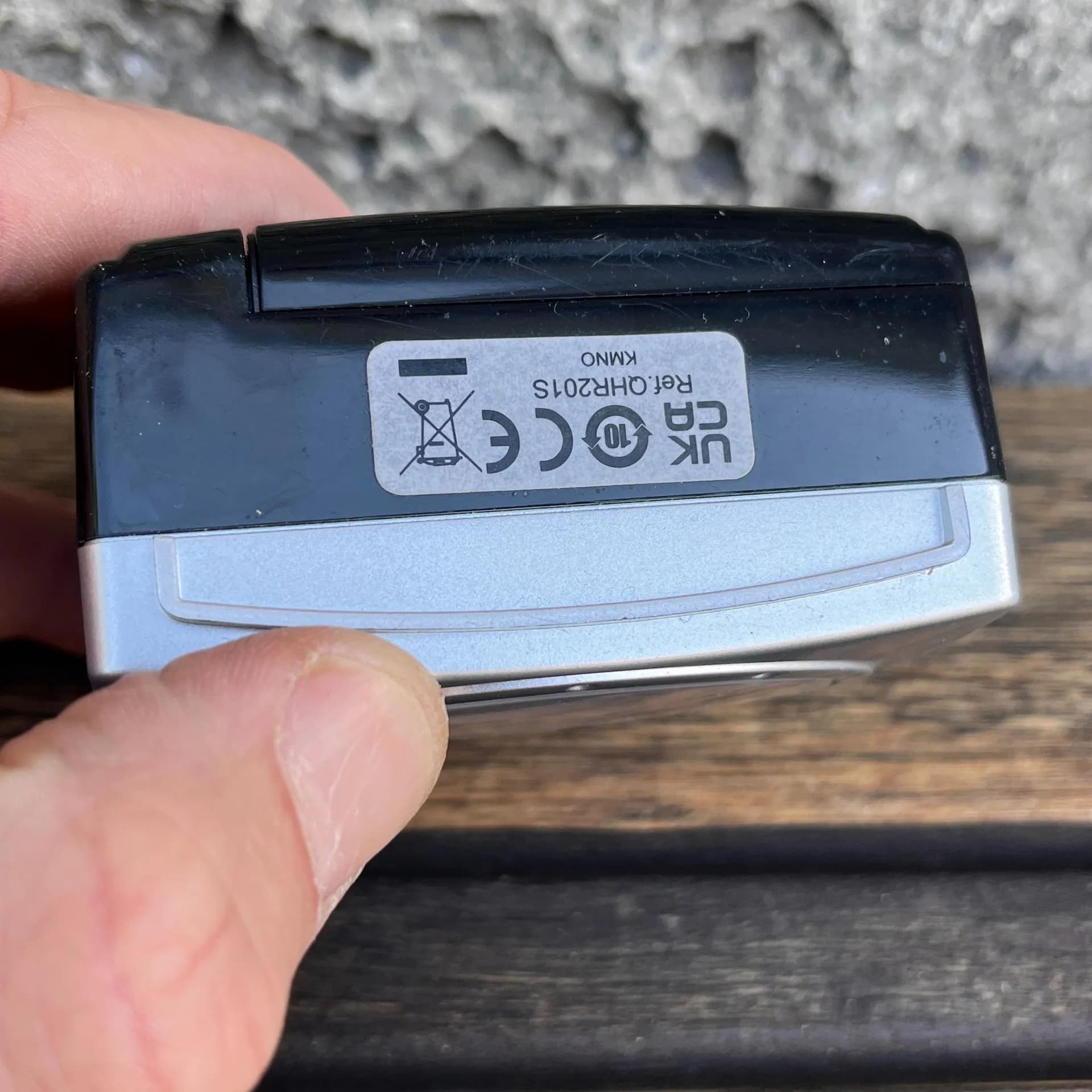 Budzik Space Age, srebrny, plastik, Seiko, Japonia, lata 80. - 126245