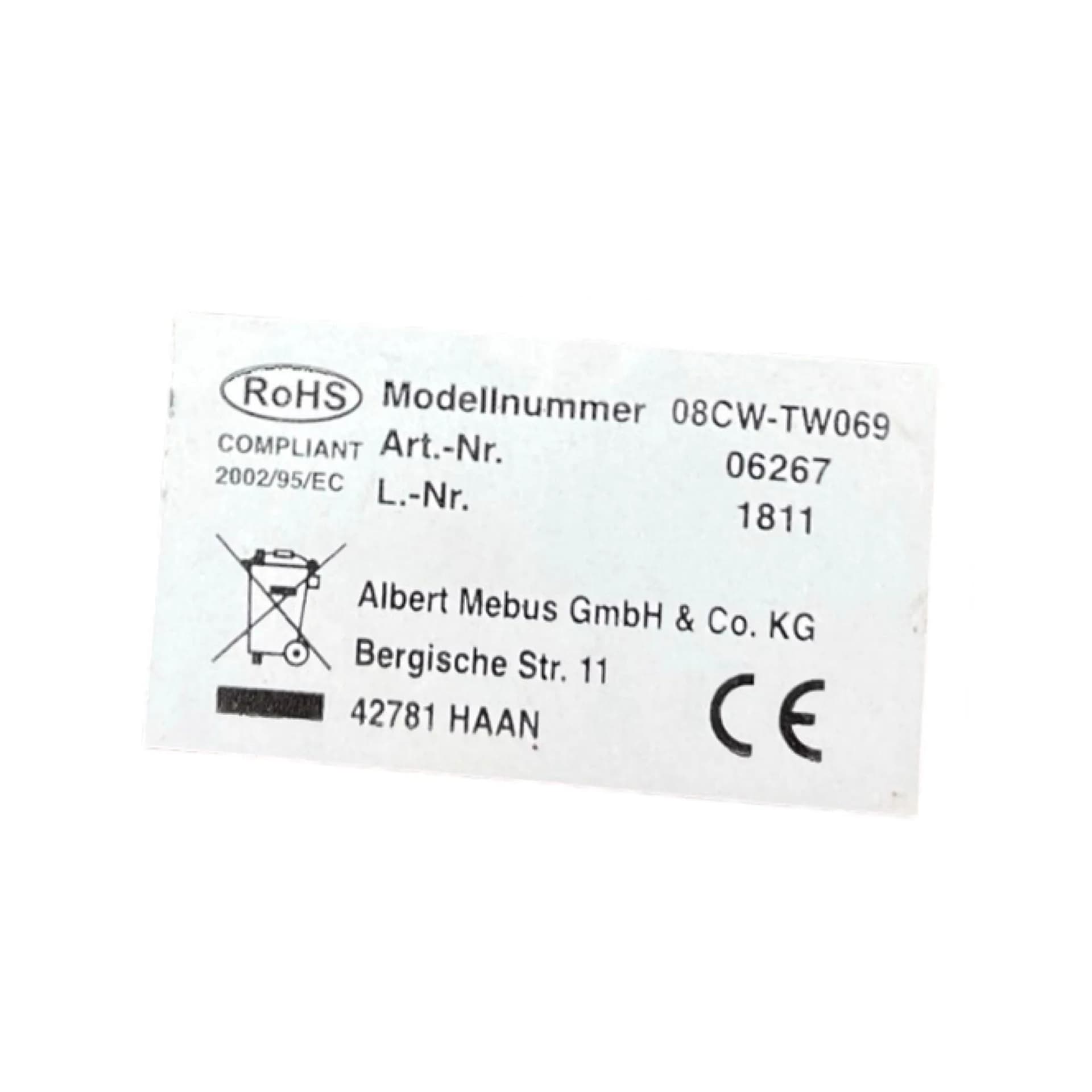 Zegar ścienny, brązowy, drewno, metal, Mebus, Niemcy, lata 90. - 126237