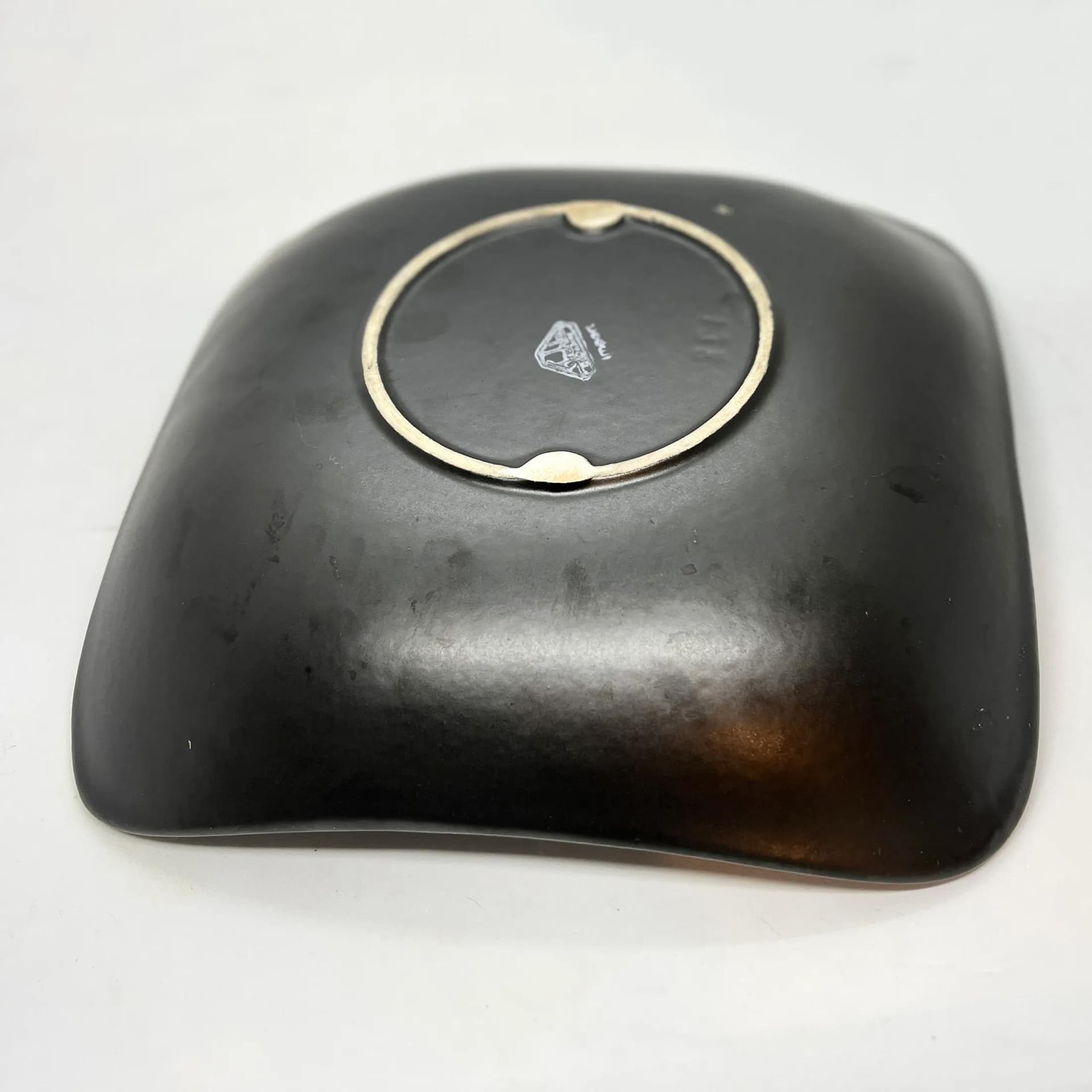 Bowl Strehla, black stoneware, Strehla Keramik, Germany, 1970s. - 126229