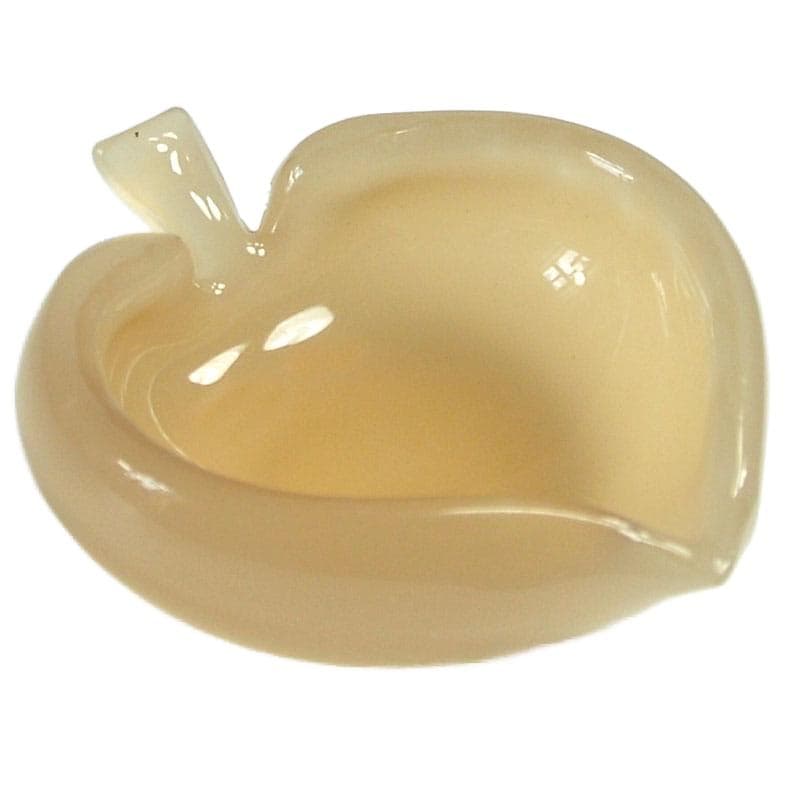 Beige Leaf-Shaped Dish, Fratelli Ferro Opaline Murano, Italy, 1960s - 8488