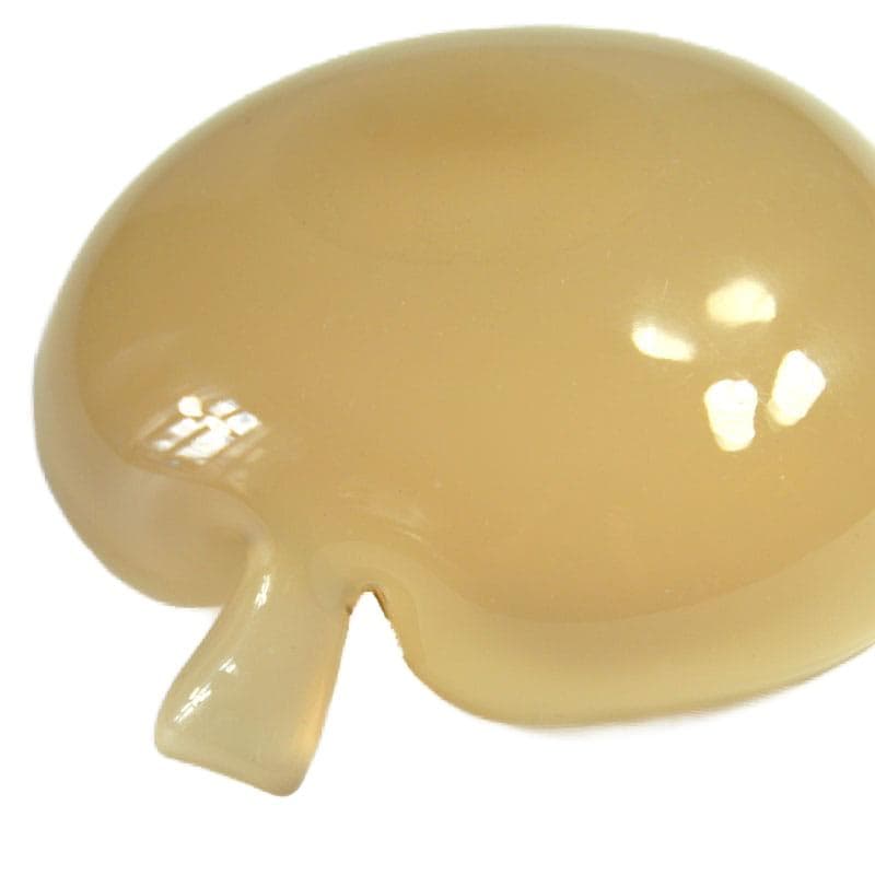 Beige Leaf-Shaped Dish, Fratelli Ferro Opaline Murano, Italy, 1960s - 8489