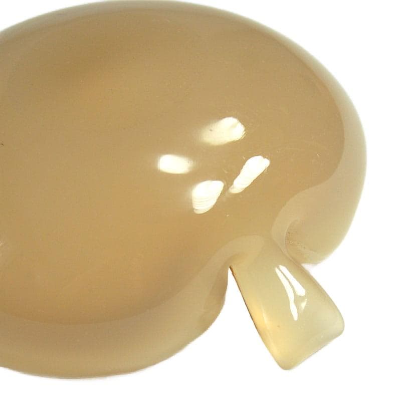 Beige Leaf-Shaped Dish, Fratelli Ferro Opaline Murano, Italy, 1960s - 8492