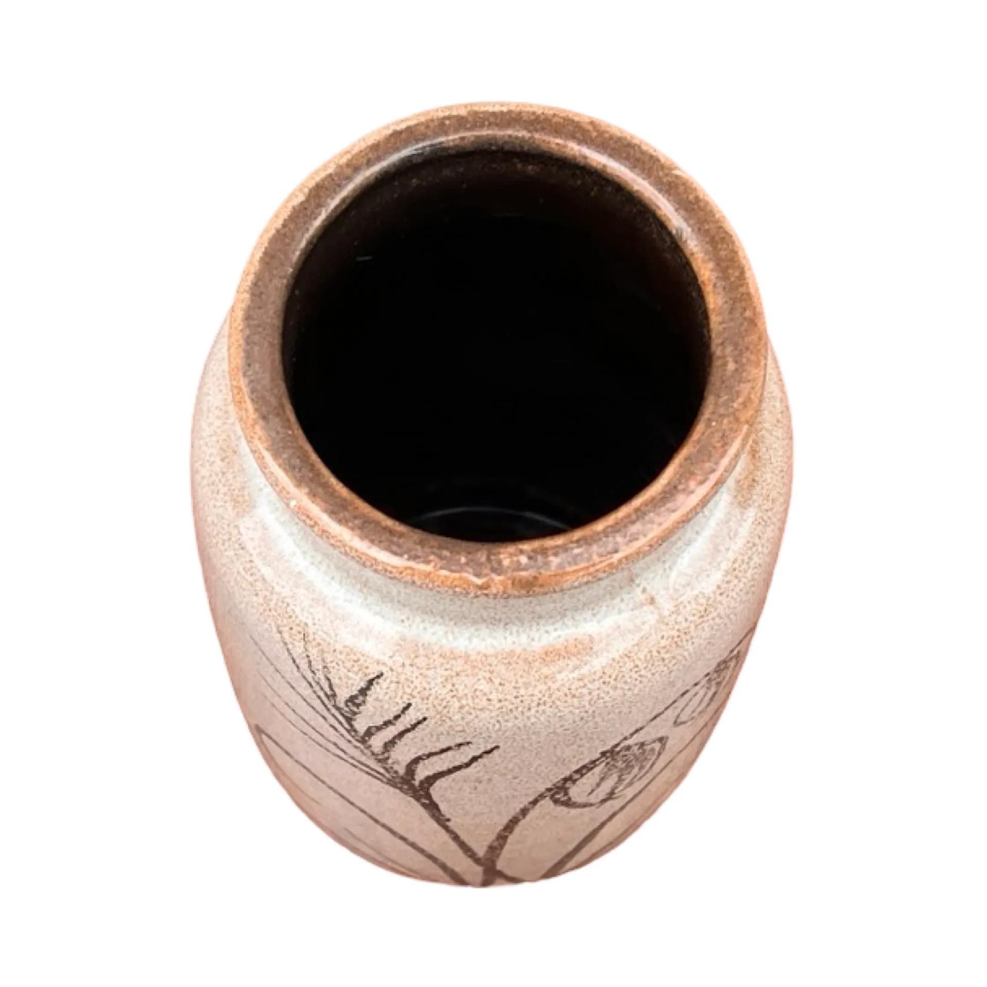 Wazon New Look, beżowy, kamionka, Scheurich, Niemcy, lata 70. - 126171