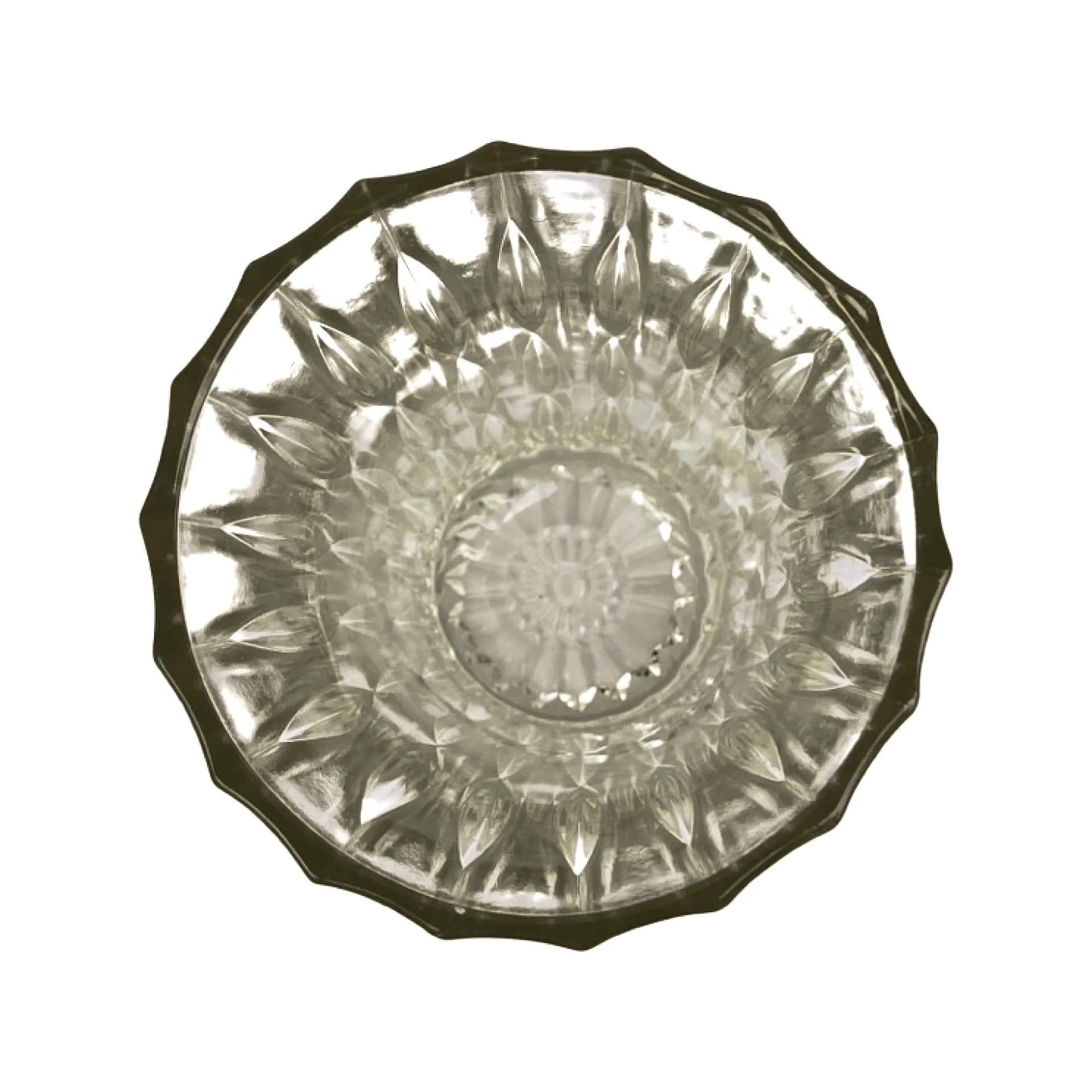 Wazon, szkło przezroczyste, proj. J. Řepásek, Poděbrady, Czechosłowacja, lata 60. - 126129