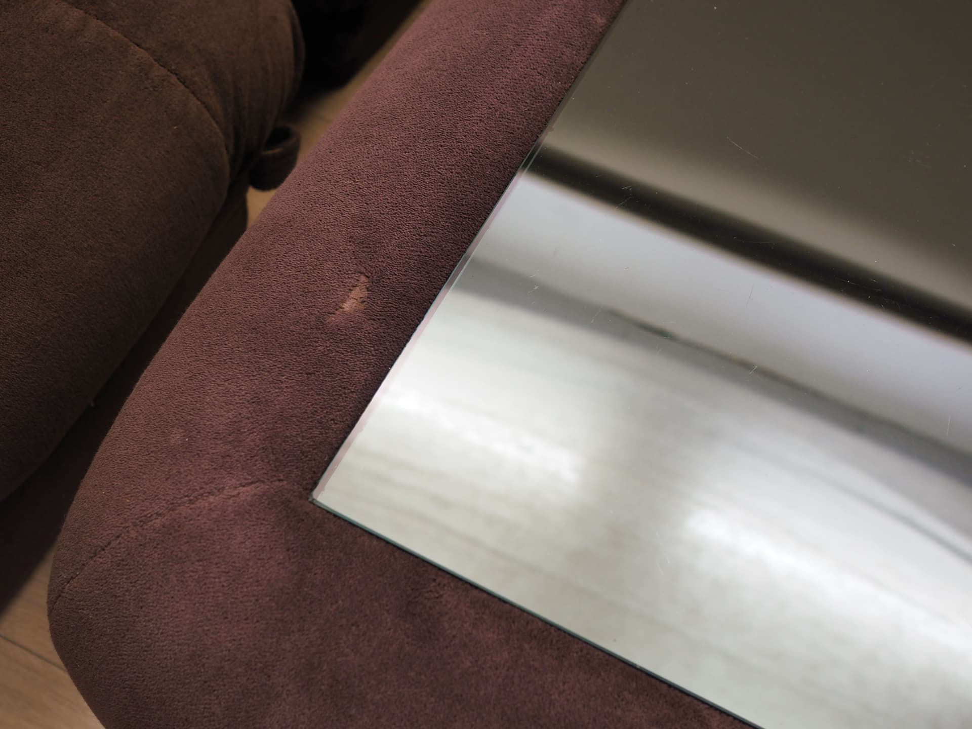 Komplet wypoczynkowy Nuvolone, velvet brązowy, proj. R. Maturi, Włochy, lata 70. - 125829