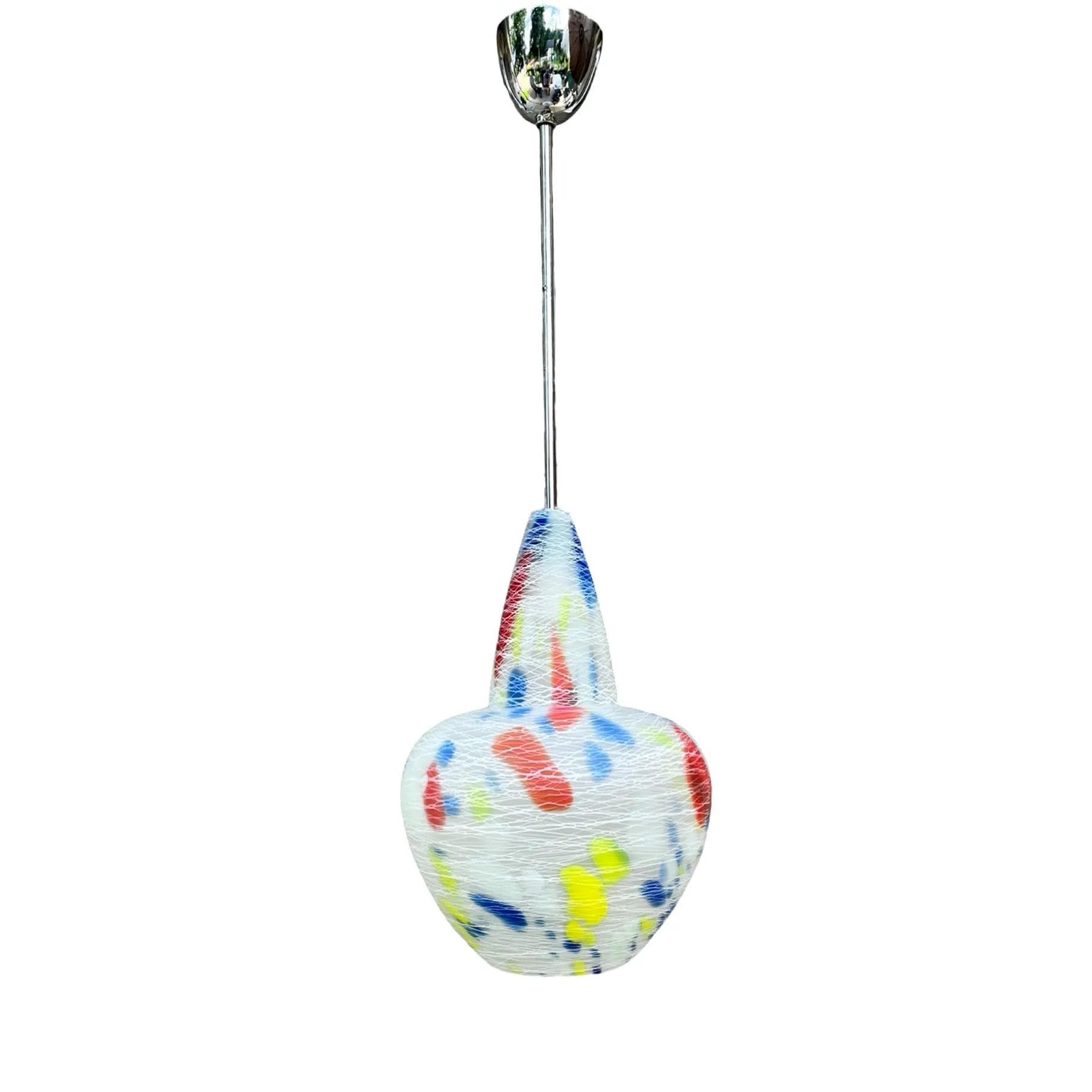 Lampa wisząca Brusel, multikolor, szkło, proj. J. Junek, Czechosłowacja, lata 60. - 126117