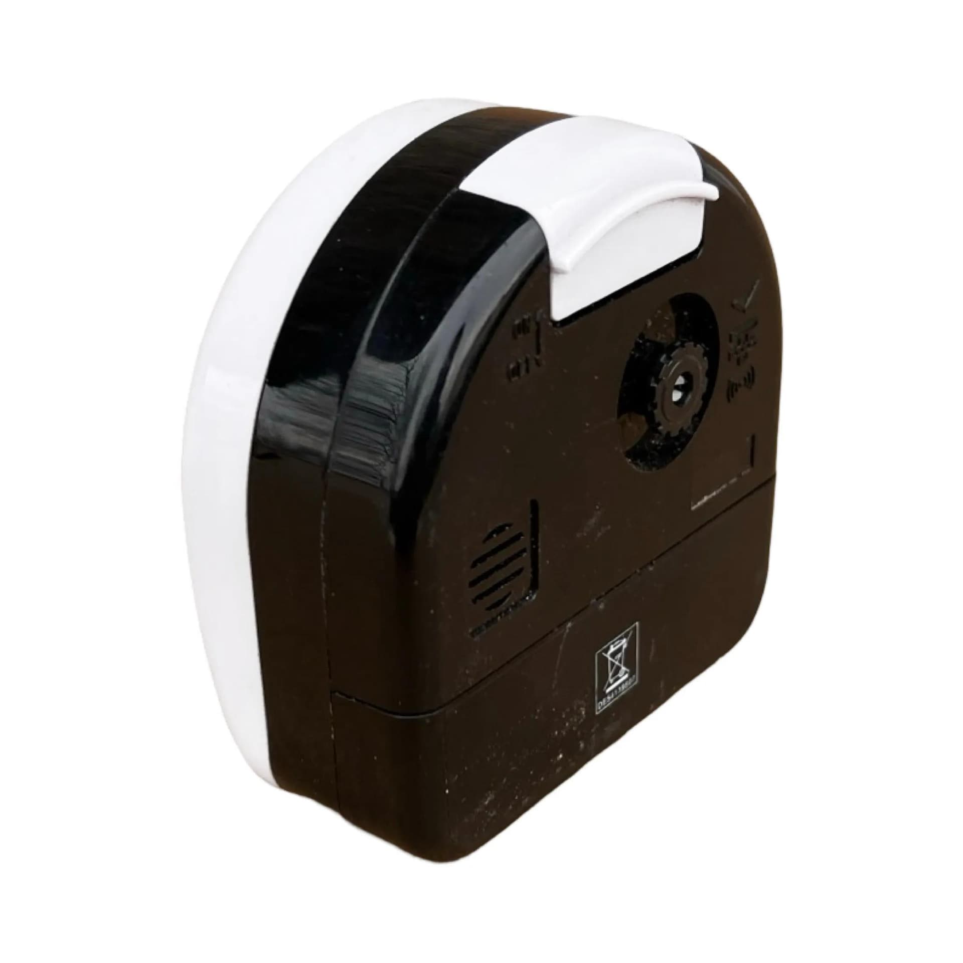 Budzik Eurotime, biały, plastik, Niemcy, lata 80. - 126096