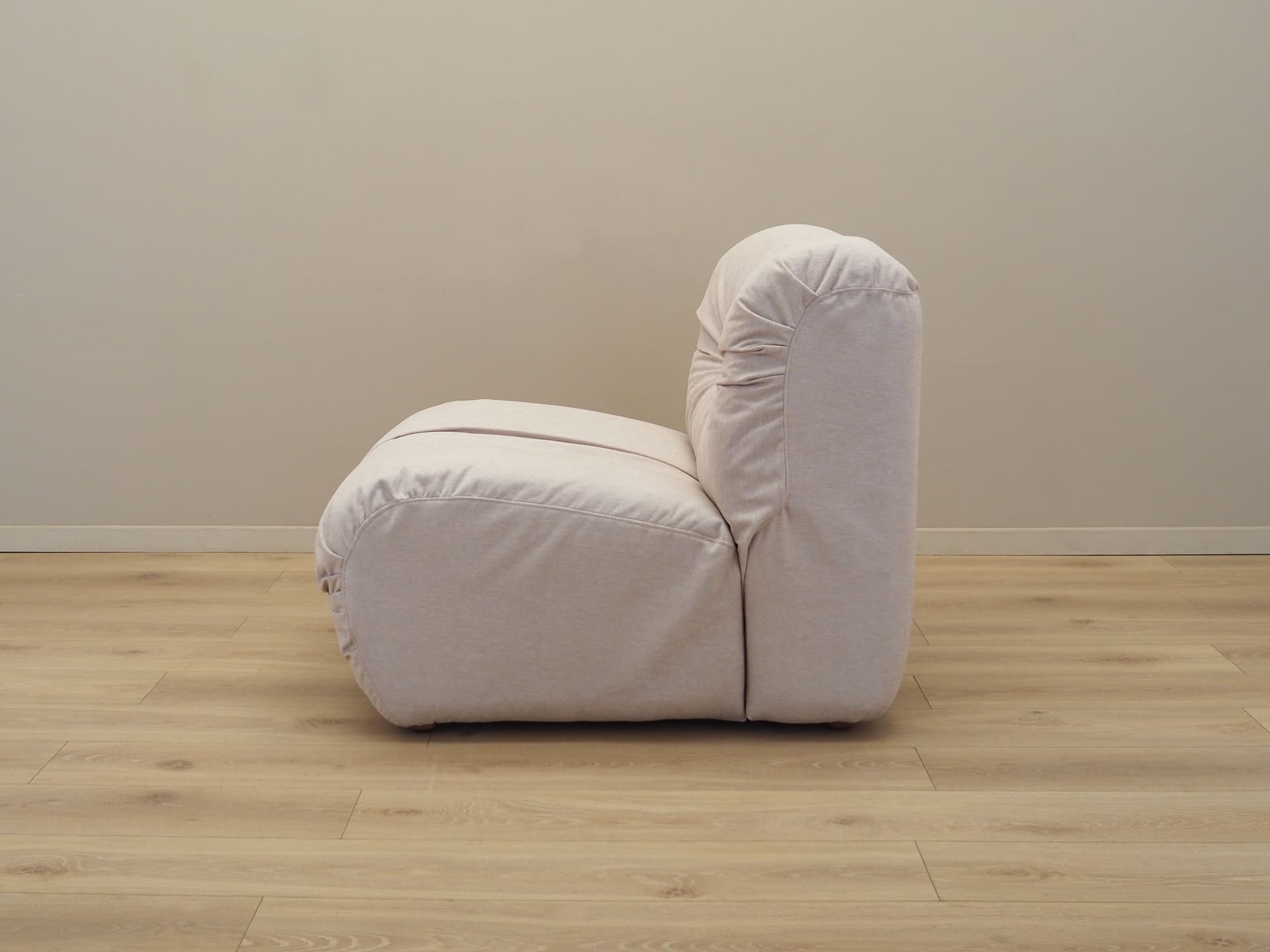 Armchair, beige fabric, Italy, 1970s. - 125942