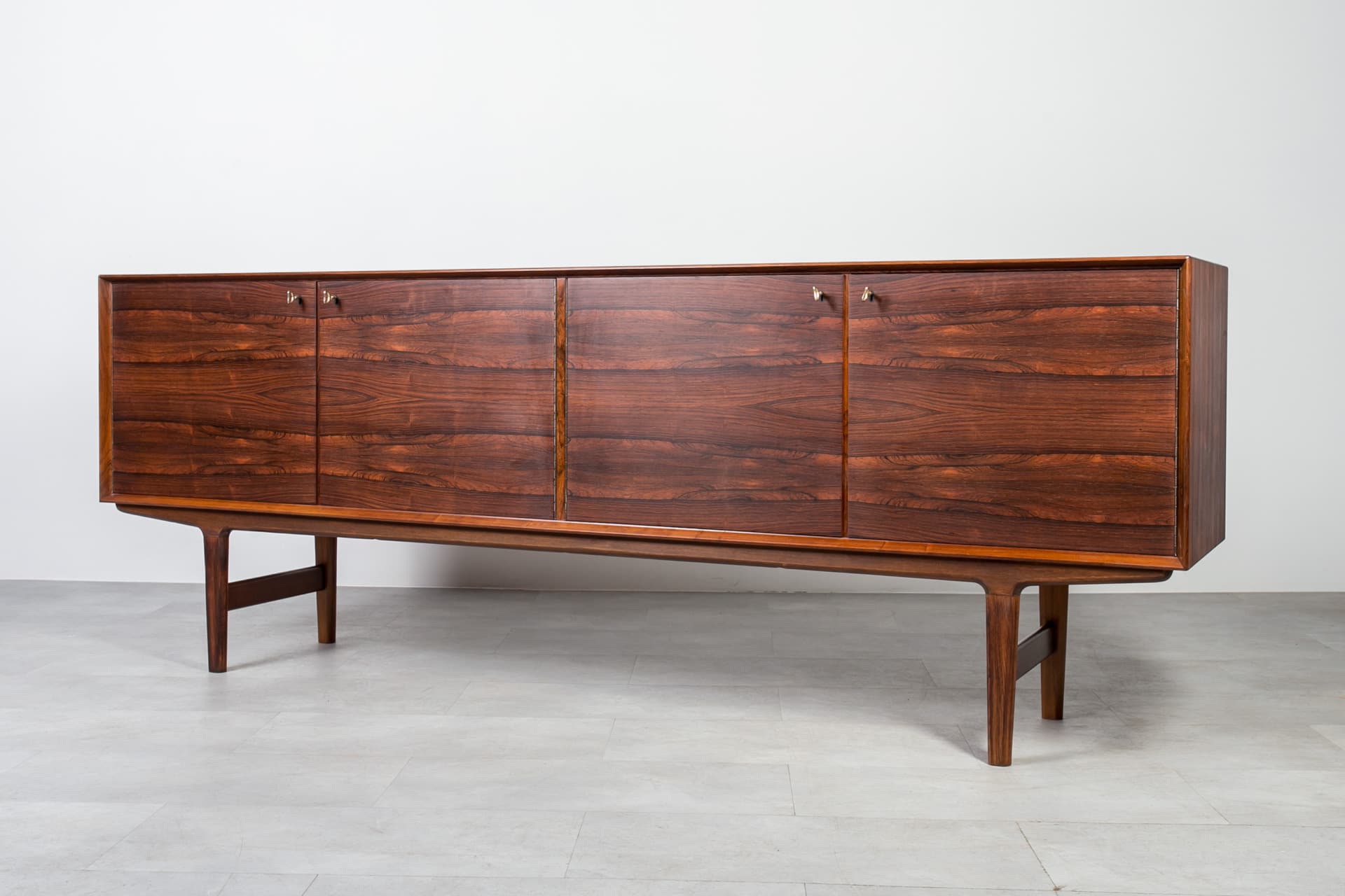Sideboard Hertug, brown rosewood, by T. Afdal, Bruksbo, Norway, 1960s. - 8436