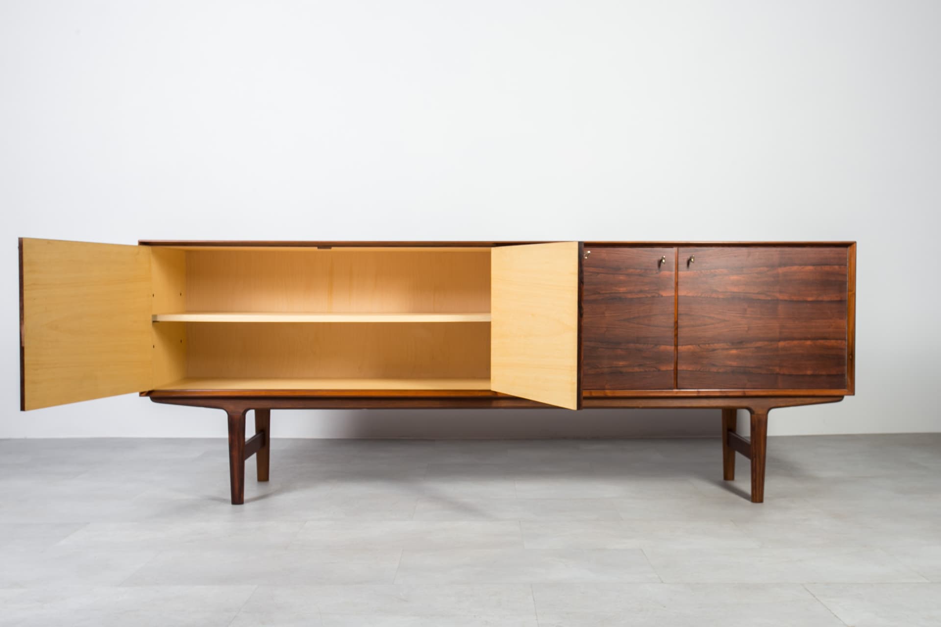 Sideboard Hertug, brown rosewood, by T. Afdal, Bruksbo, Norway, 1960s. - 8432