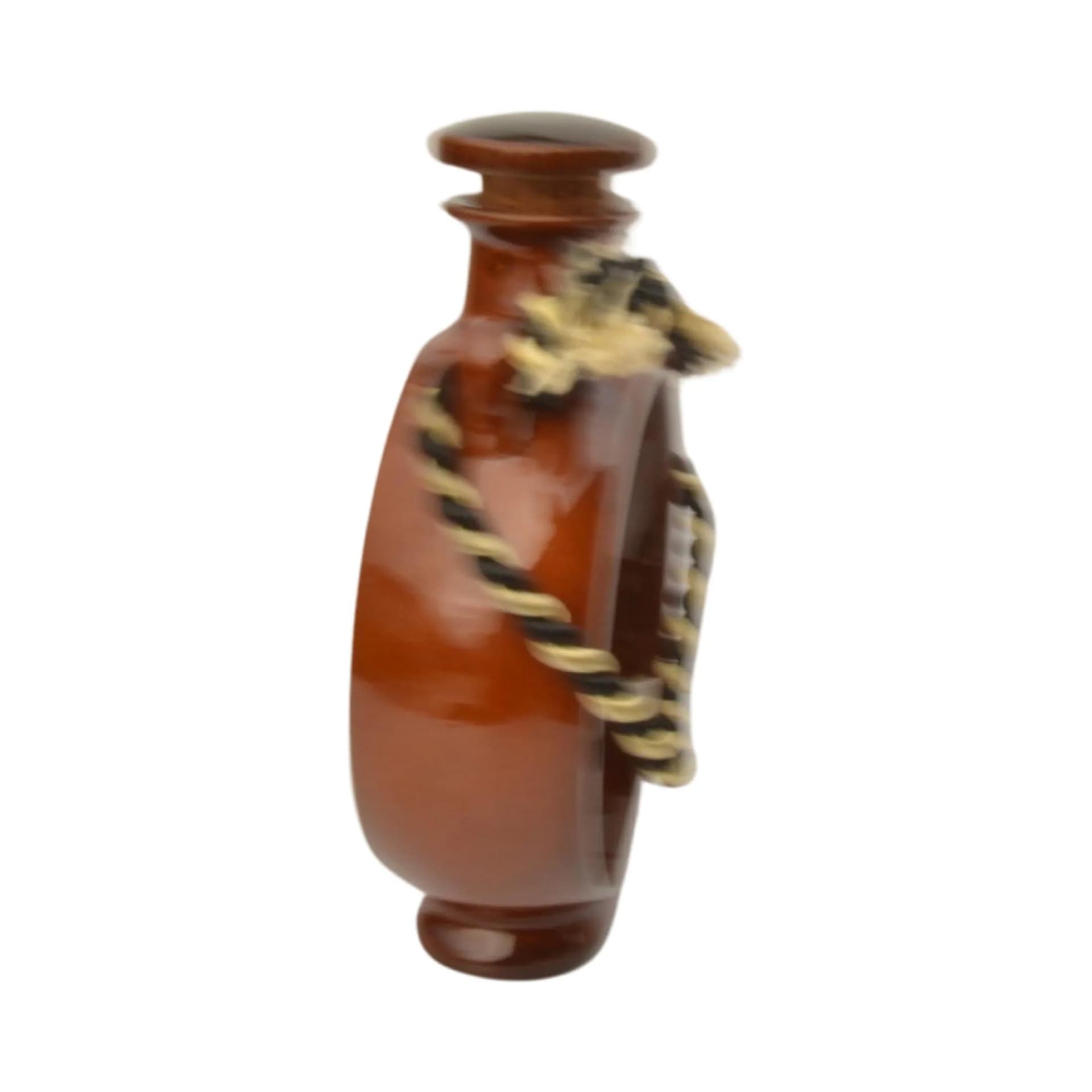 Zegar ścienny bukłak, brązowy, porcelana, UPG Halle, Niemcy, lata 70. - 126022