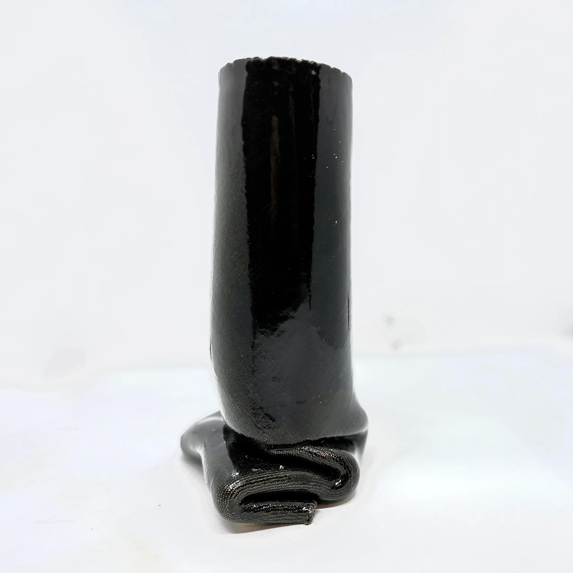 Wazon Lorenzo, czarny, ceramika, Lorenzo, Włochy, lata 70. - 126015