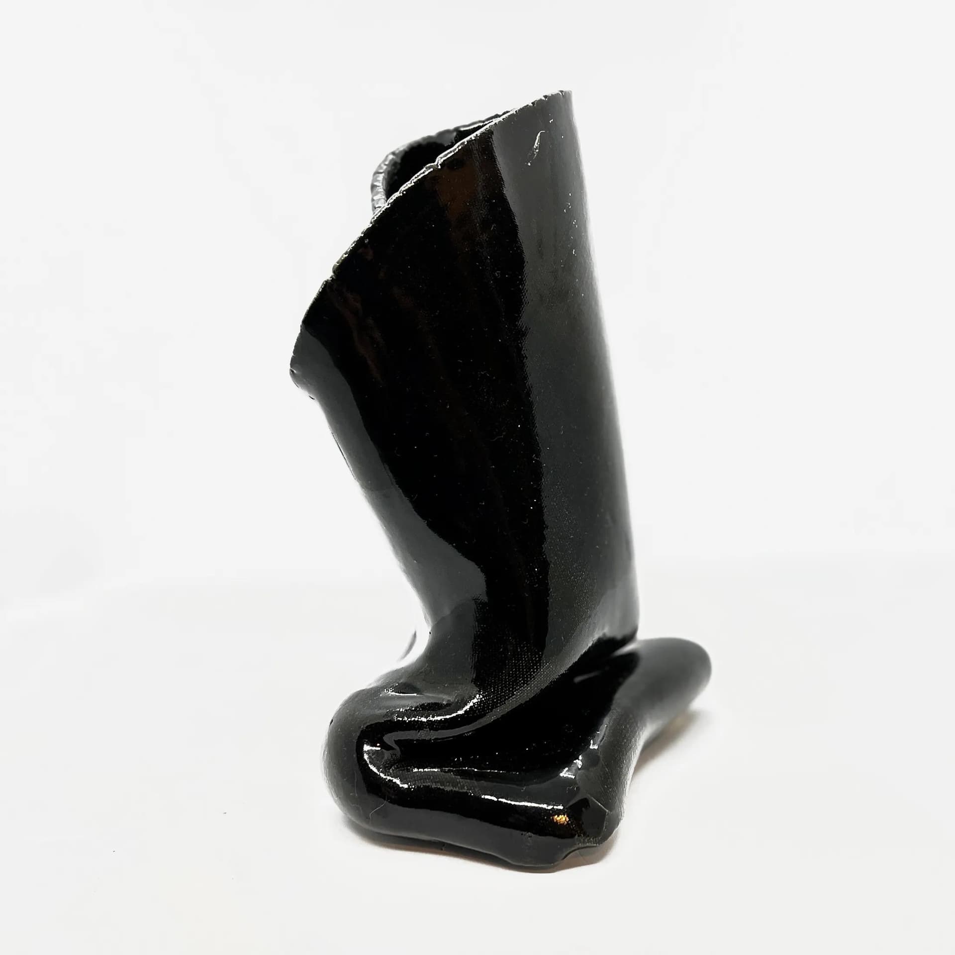 Wazon Lorenzo, czarny, ceramika, Lorenzo, Włochy, lata 70. - 126010