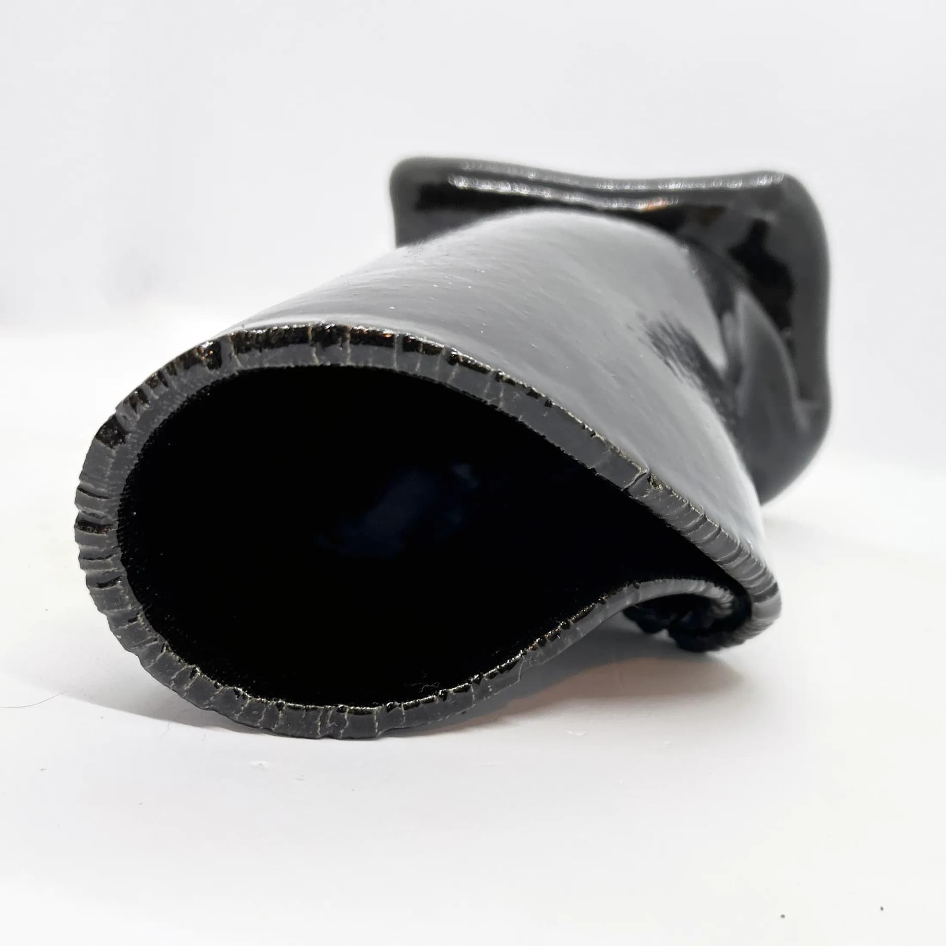 Wazon Lorenzo, czarny, ceramika, Lorenzo, Włochy, lata 70. - 126016