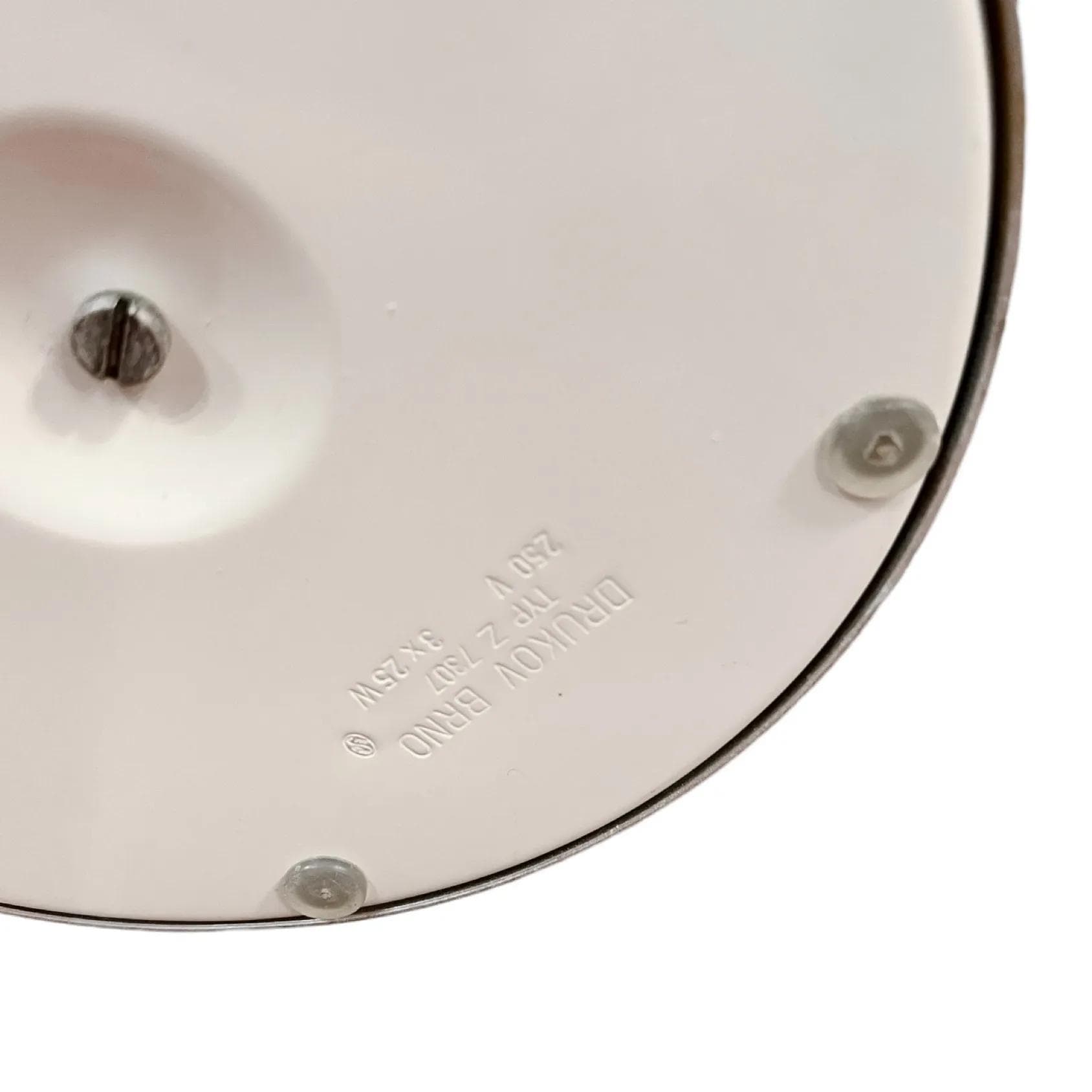 Lampa stołowa Z7307, biały, metal szkło, Czechosłowacja, lata 70. - 126000