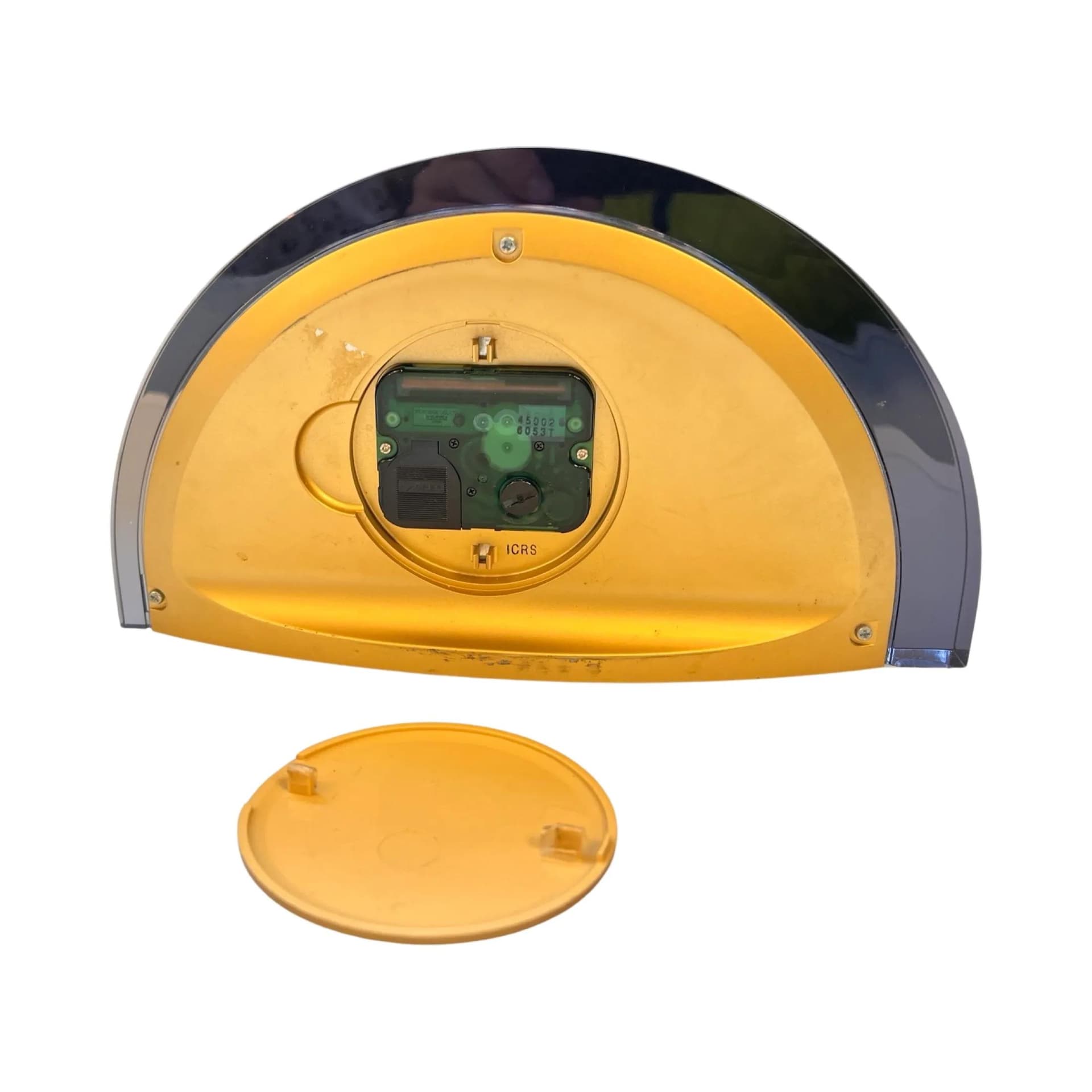 Zegar kominkowy Hollywood Regency, złoty, plastik, Seiko, Japonia, lata 80. - 129677