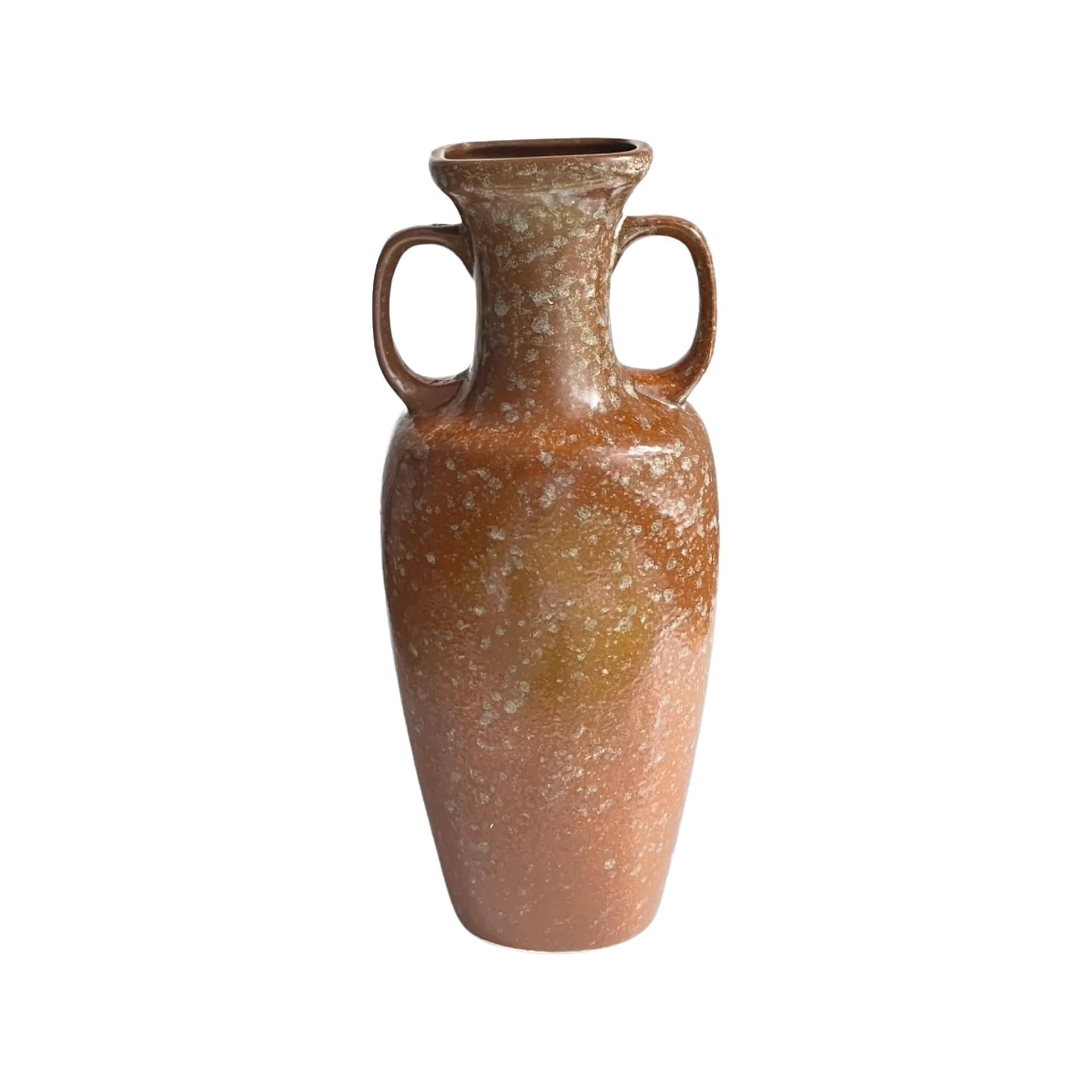 Wazon Amfora Cyrkon, brązowy, ceramika, Polska, lata 70.