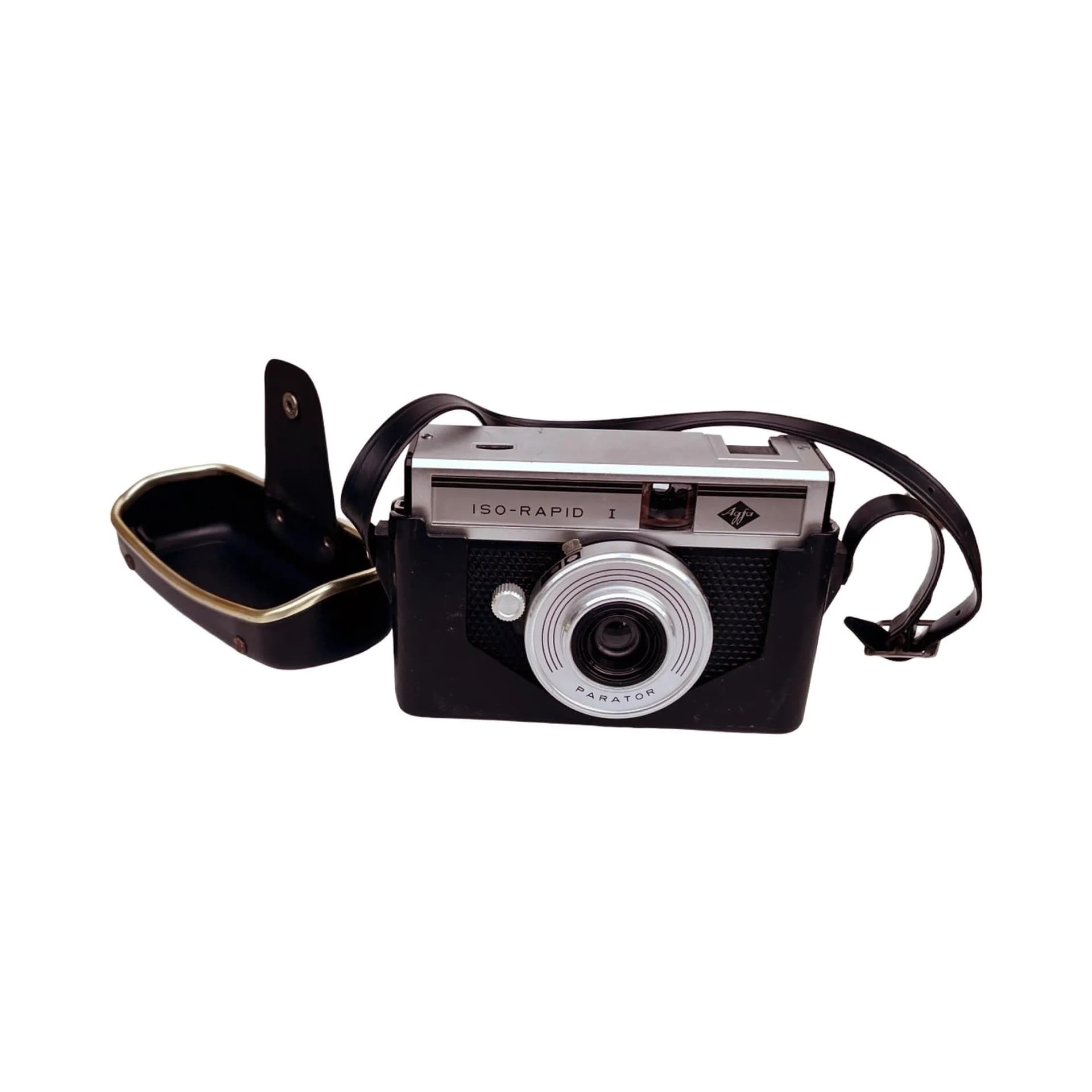 Aparat fotograficzny ISO-RAPID I, srebrny, metal, AGFA, Niemcy, lata 60. - 129642