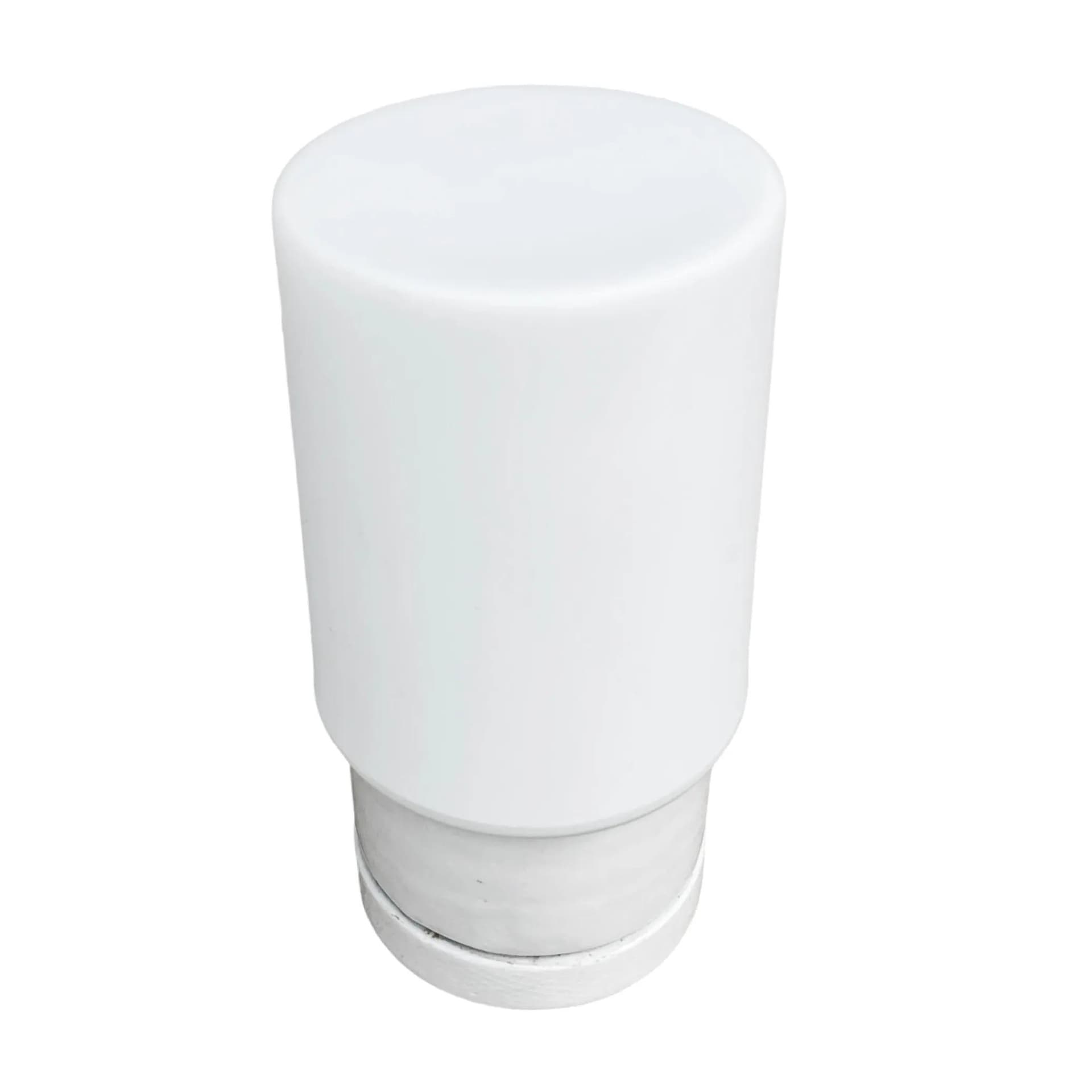 Kinkiet 01B Elpor, biały, szkło, porcelana, Polska, lata 70. - 129599