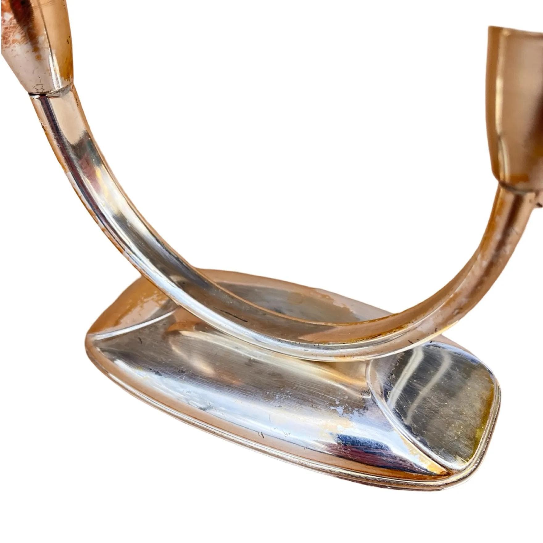 Świecznik dwuramienny, srebro, metal, Niemcy, lata 60. - 129582