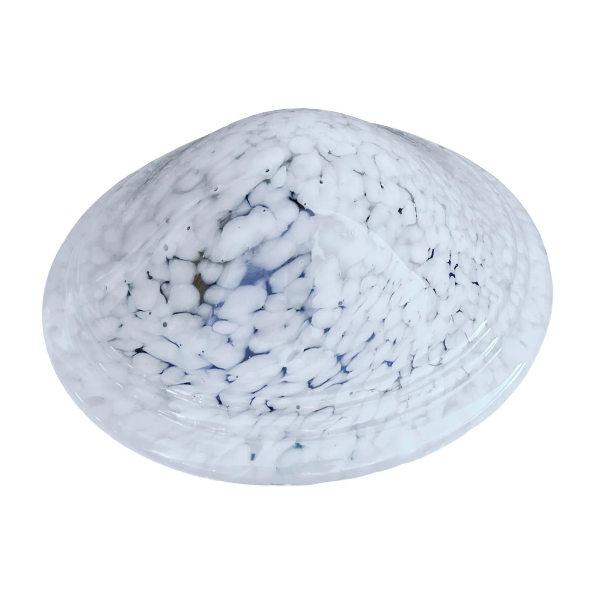 Plafon sufitowy, biały, szkło, Limburg, Niemcy, lata 70. - 129553