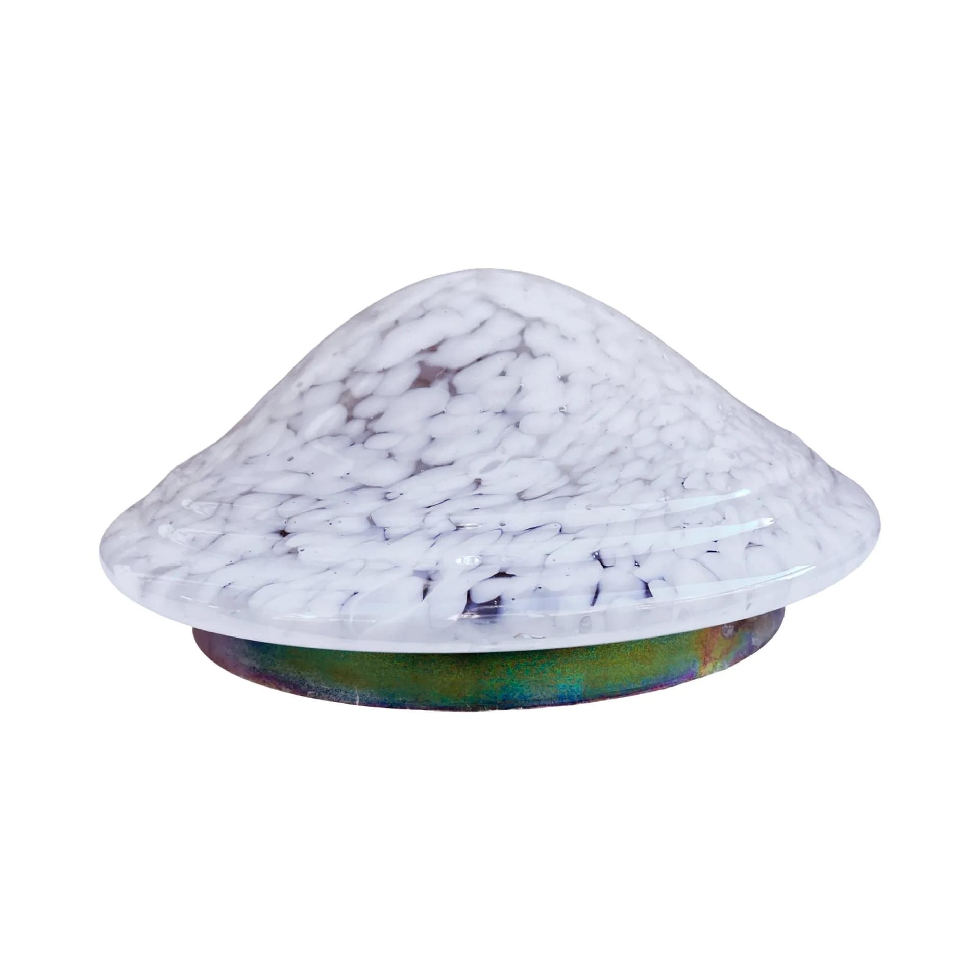 Plafon sufitowy, biały, szkło, Limburg, Niemcy, lata 70. - 129557