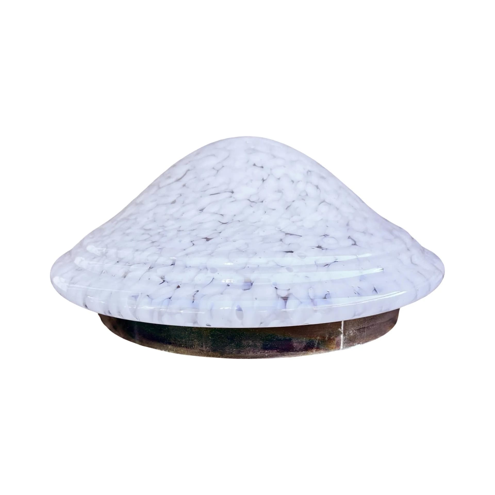 Plafon sufitowy, biały, szkło, Limburg, Niemcy, lata 70. - 129558