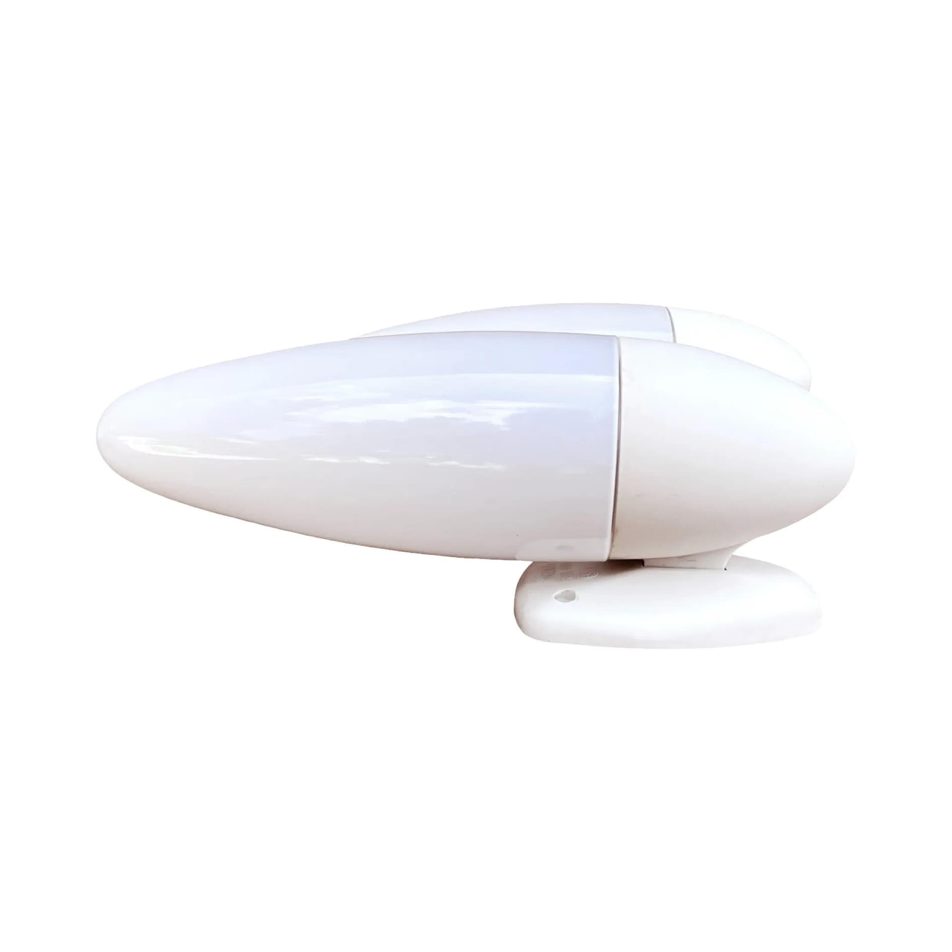 Para kinkietów, biały, szkło, bakelit, Elektrosvit Nové Zámky, Czechosłowacja, lata 50. - 129339