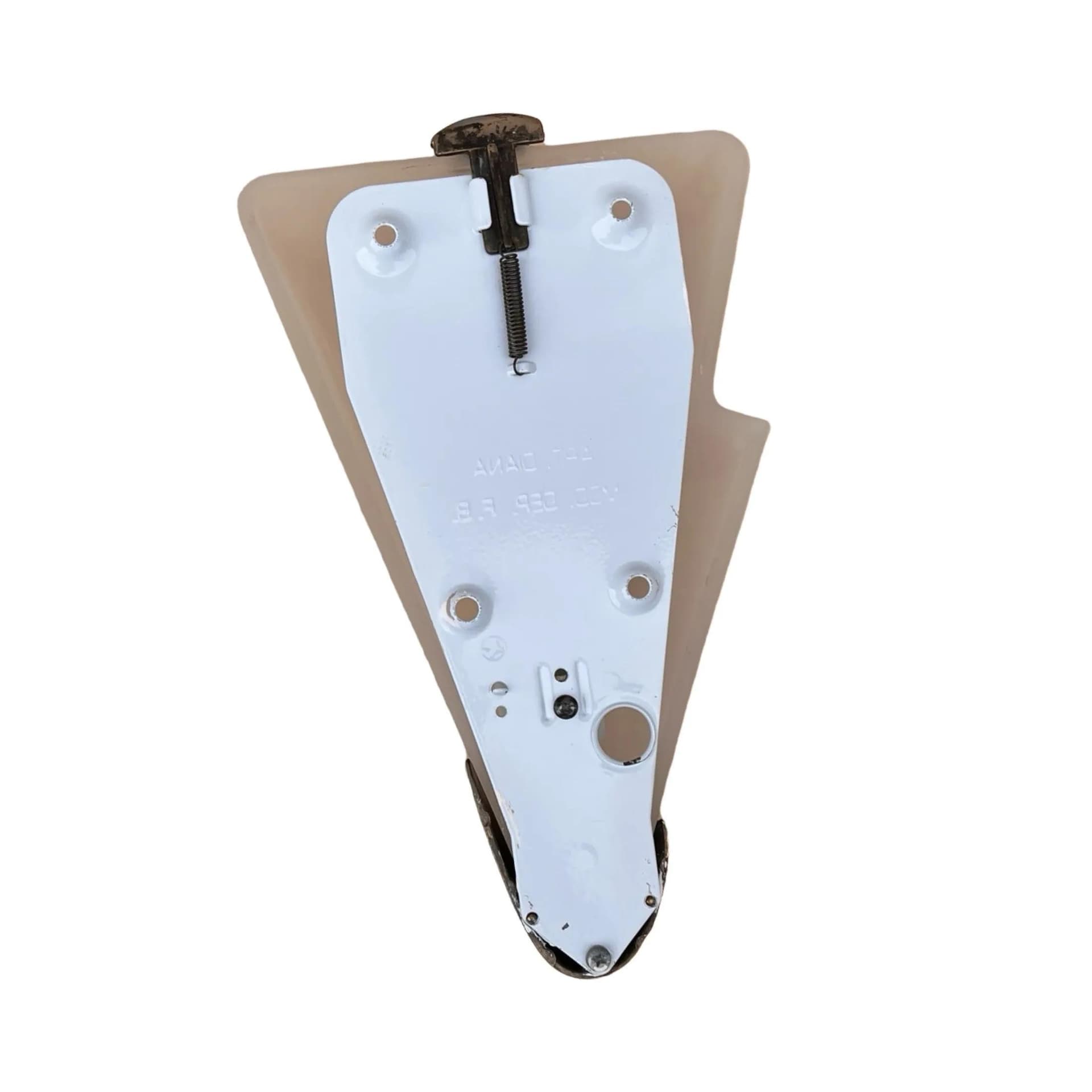 Kinkiet Diana, Art déco, szkło ivory white, metal złoty, Polska, lata 80. - 129296