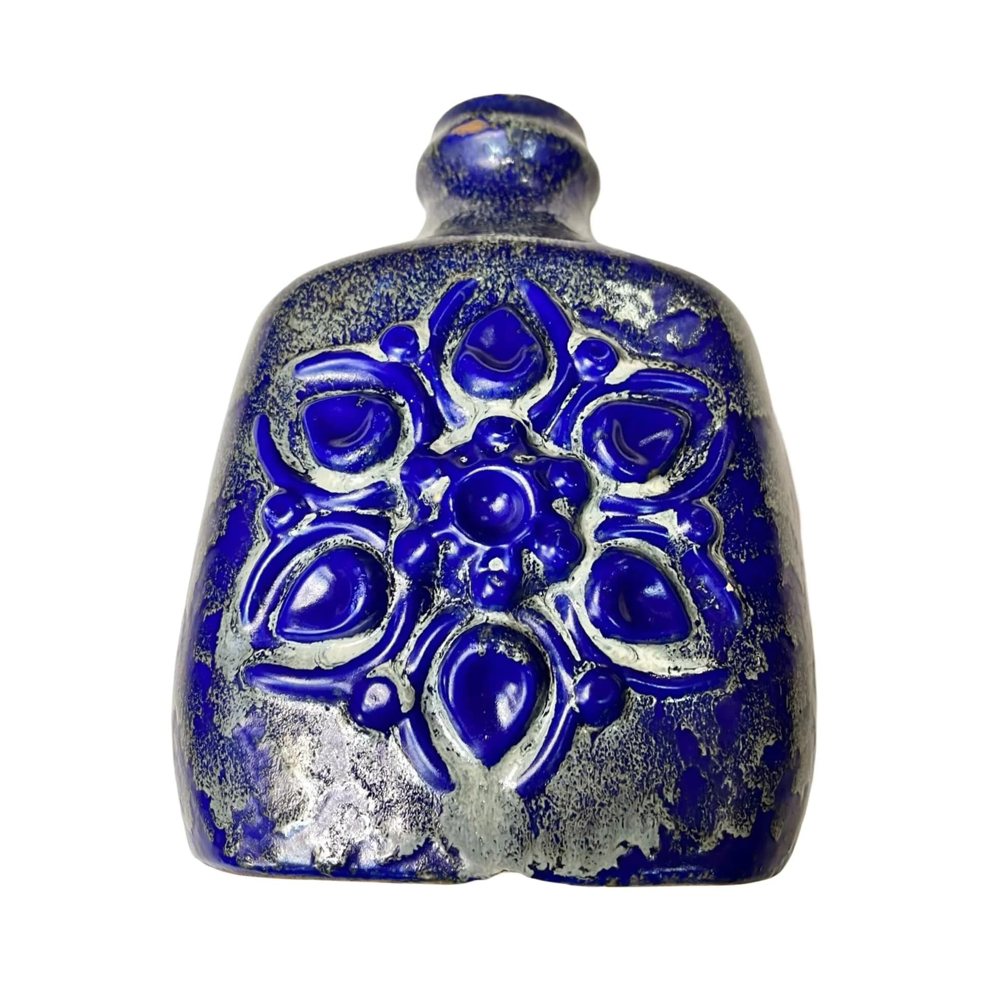 Wazon, kobaltowy, ceramika, Strehla Keramik, Niemcy, lata 60. - 129128