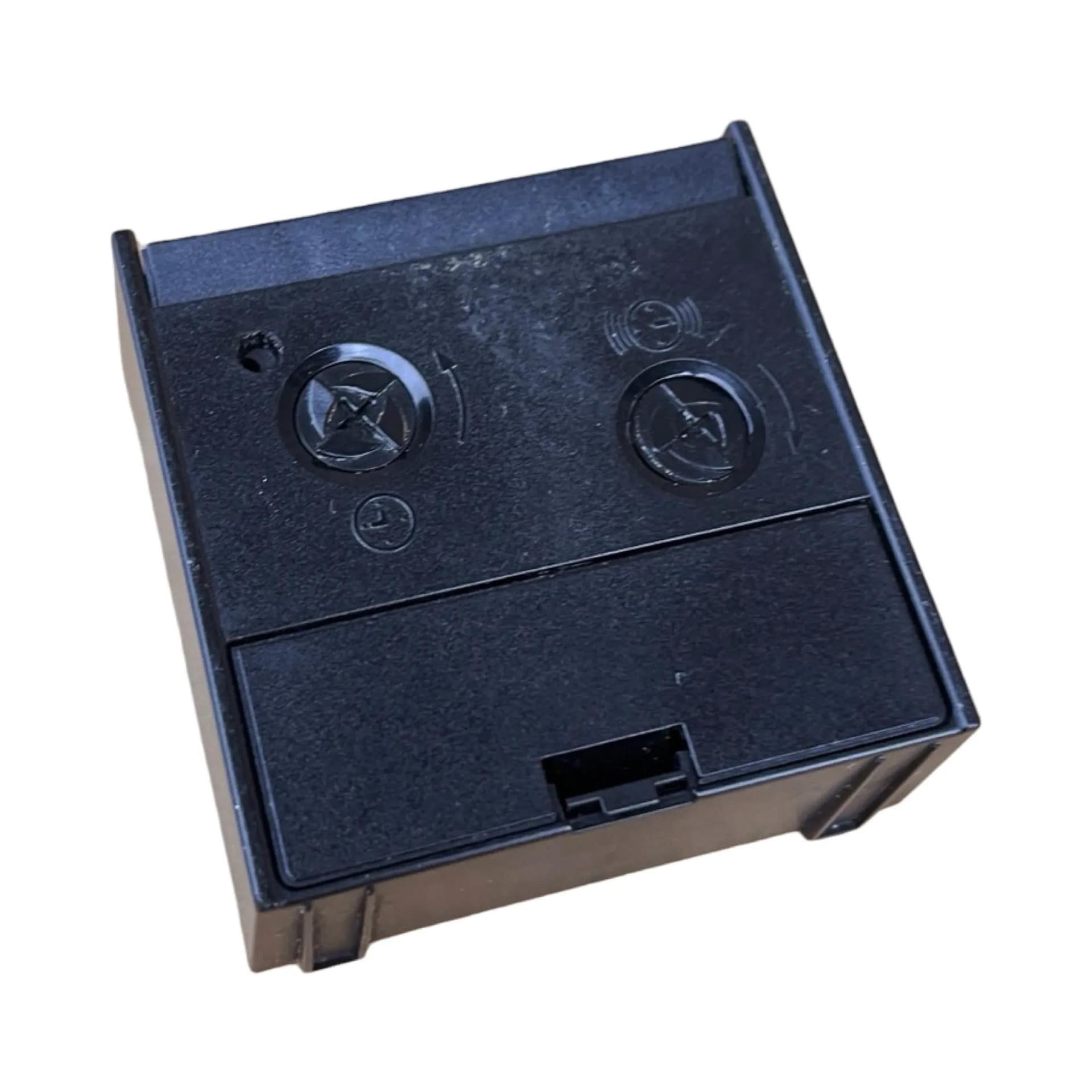 Budzik Tempic, czarny, plastik, Niemcy, lata 70. - 128888