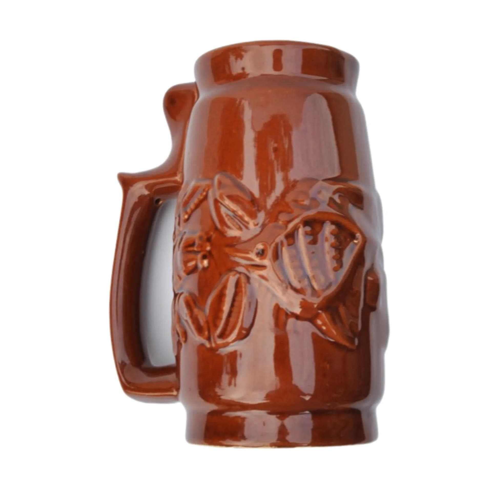 Mug, brown porcelite, SPiLA Bolesławiec, Poland, 1970s - 128858