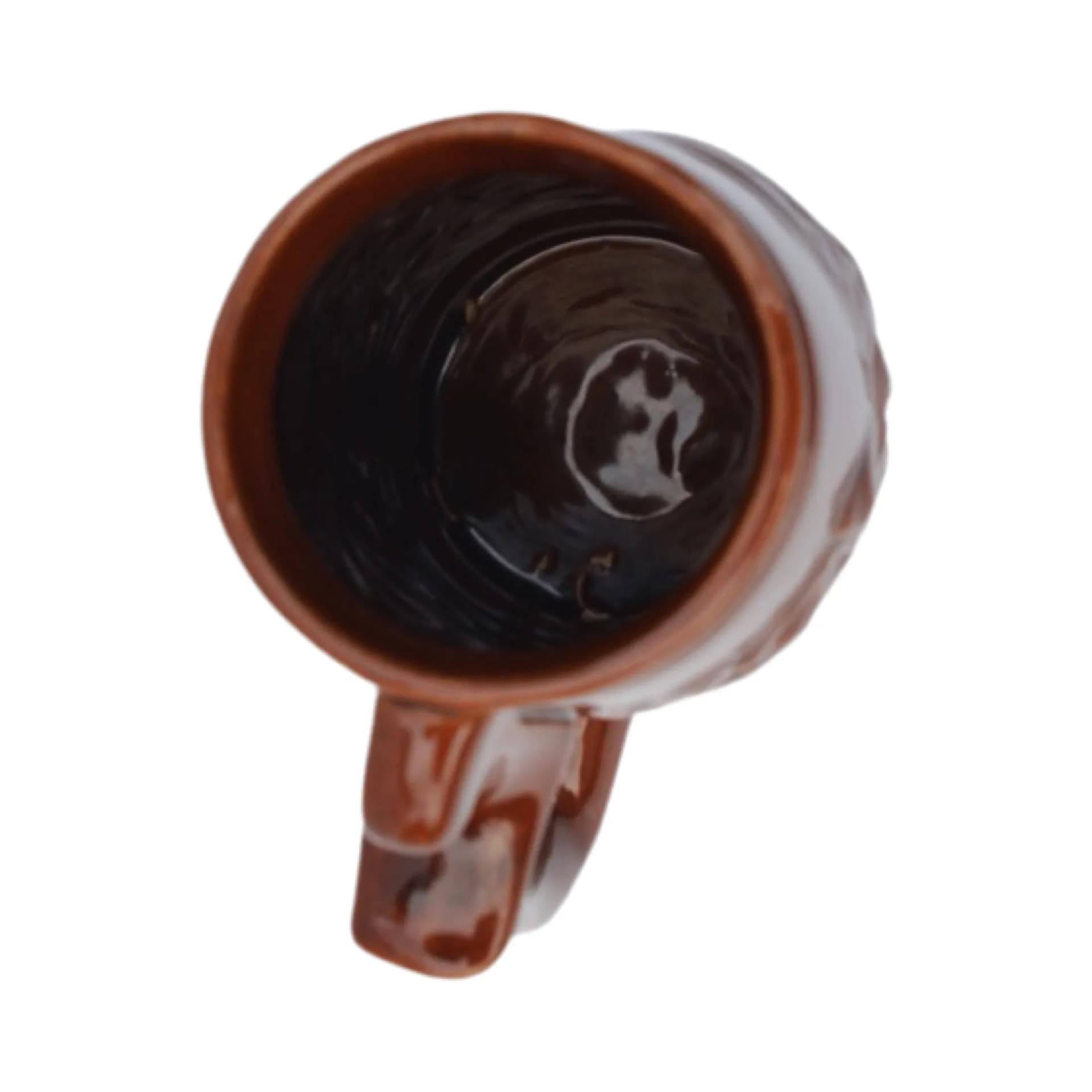 Mug, brown porcelite, SPiLA Bolesławiec, Poland, 1970s - 128857