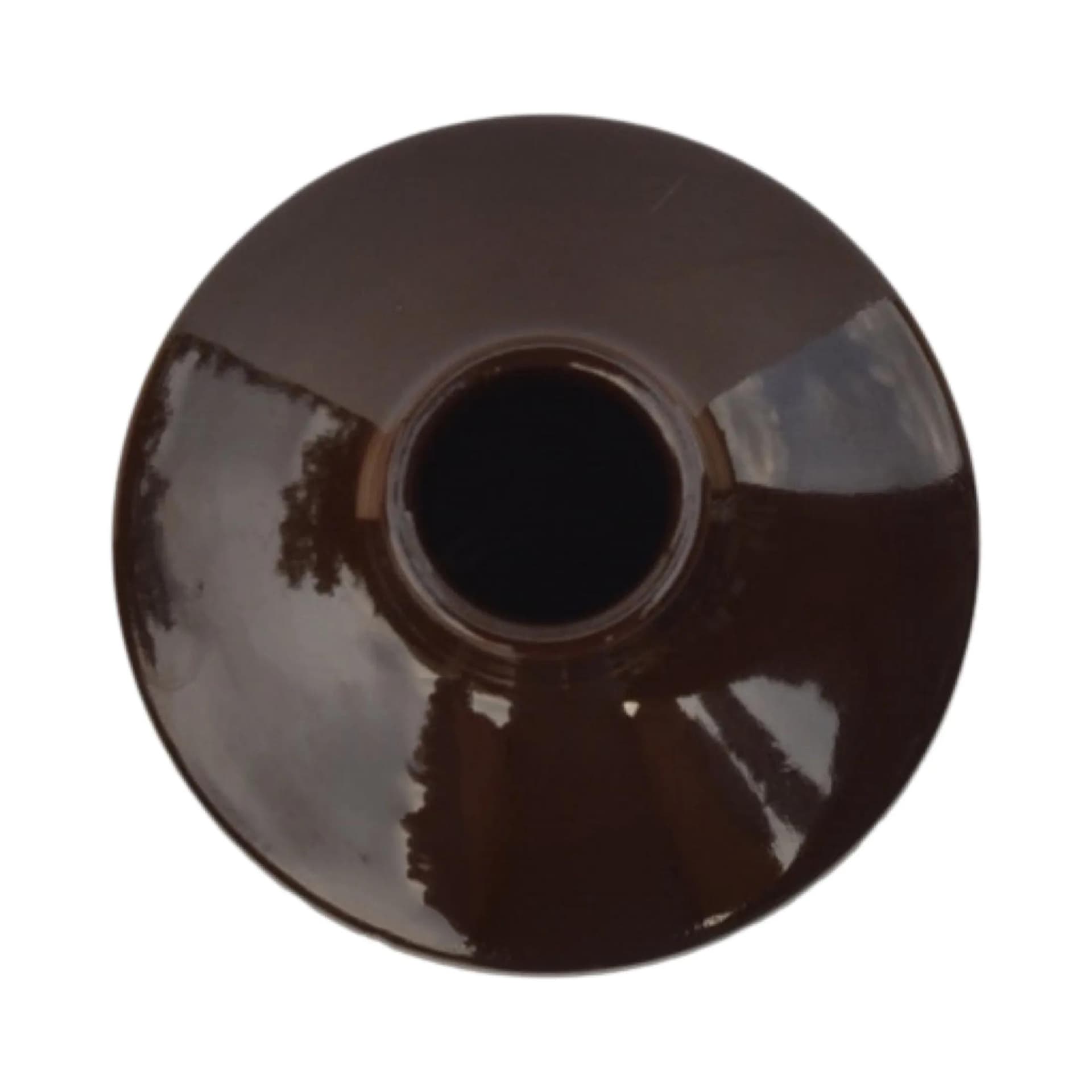 Wazon Keralit Litomyšl, brązowy, kamionka, Czechosłowacja, lata 60. - 128795