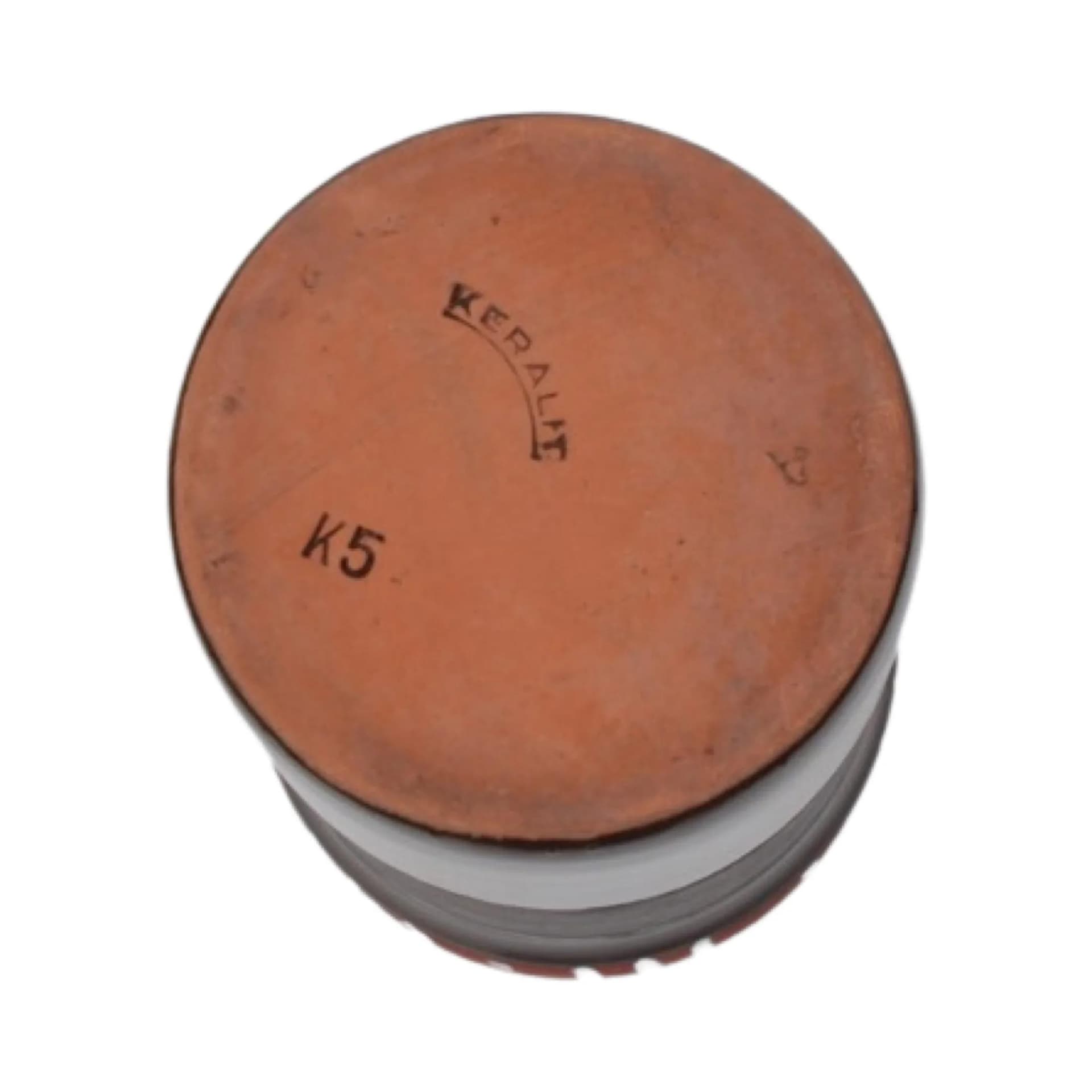 Wazon Keralit Litomyšl, brązowy, kamionka, Czechosłowacja, lata 60. - 128791