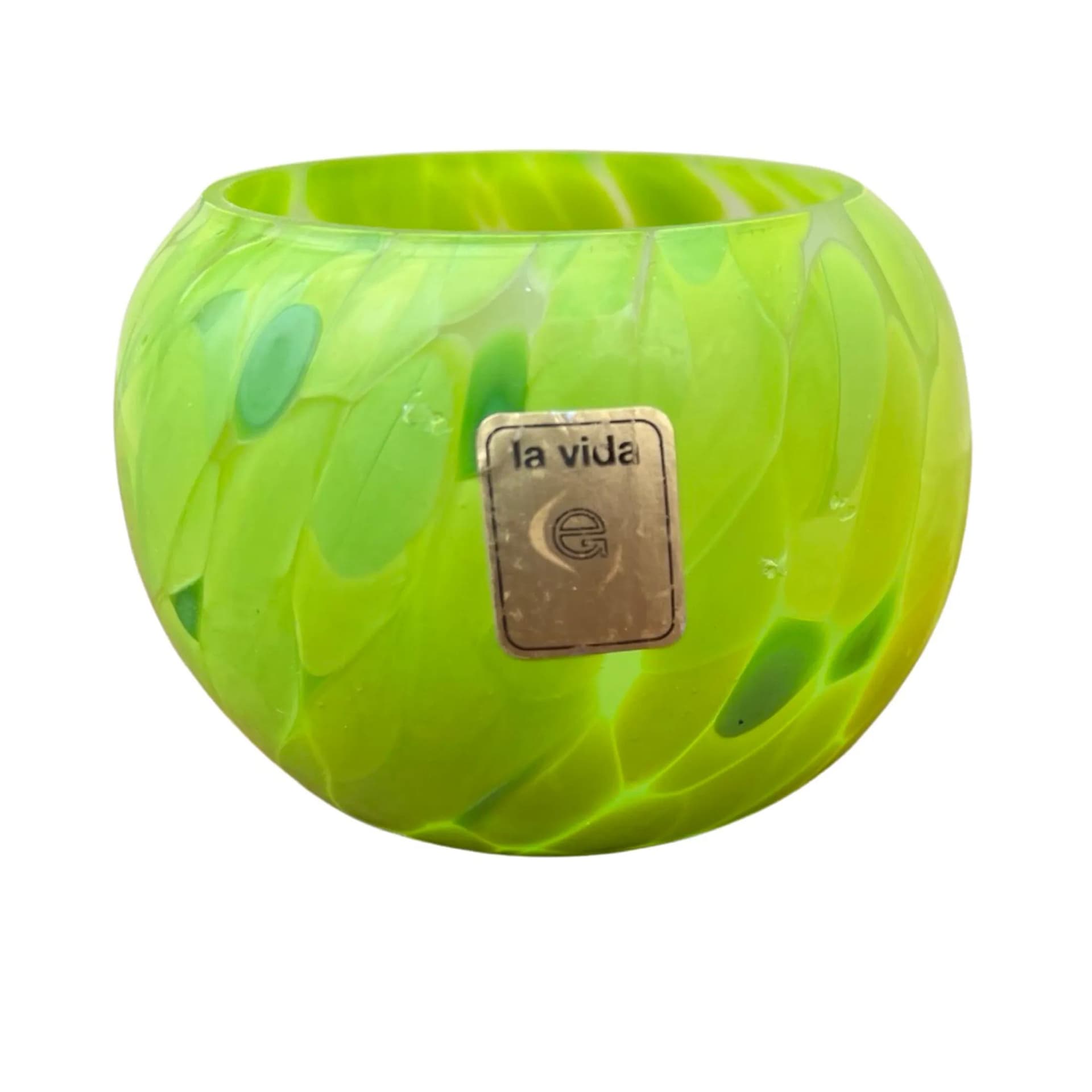 Para świeczników La Vida, multikolor, szkło, Europa Zachodnia, lata 80. - 128787