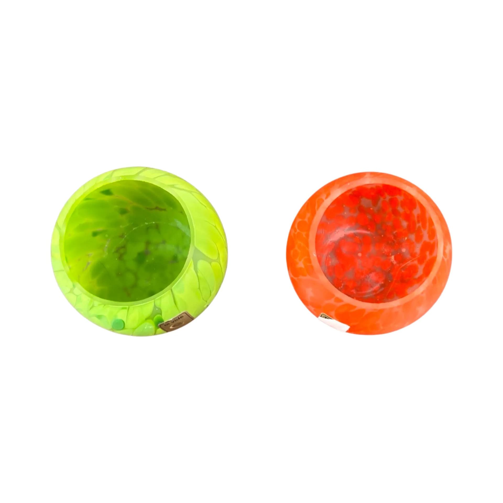 Para świeczników La Vida, multikolor, szkło, Europa Zachodnia, lata 80. - 128788