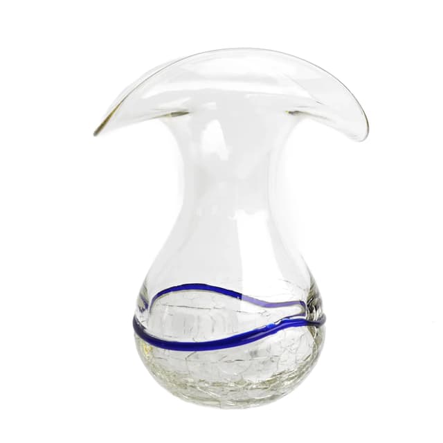 Wazon lodowy, szkło przezroczyste, Harrachov Sklo, Czechosłowacja, lata 70. - WYMIARY