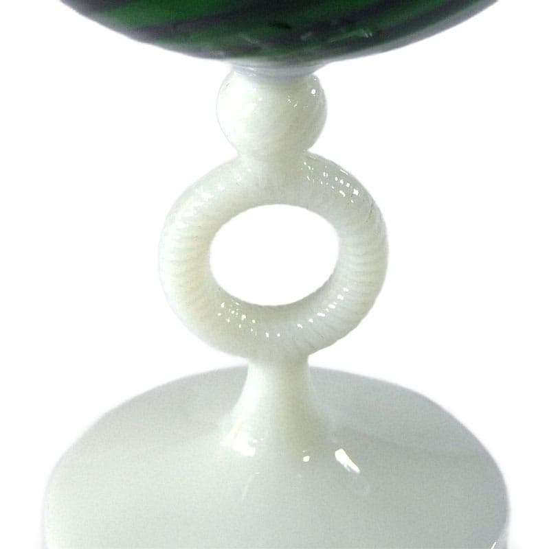 Green Hand-Blown Glass Vase, Italy, 1970s - 8580