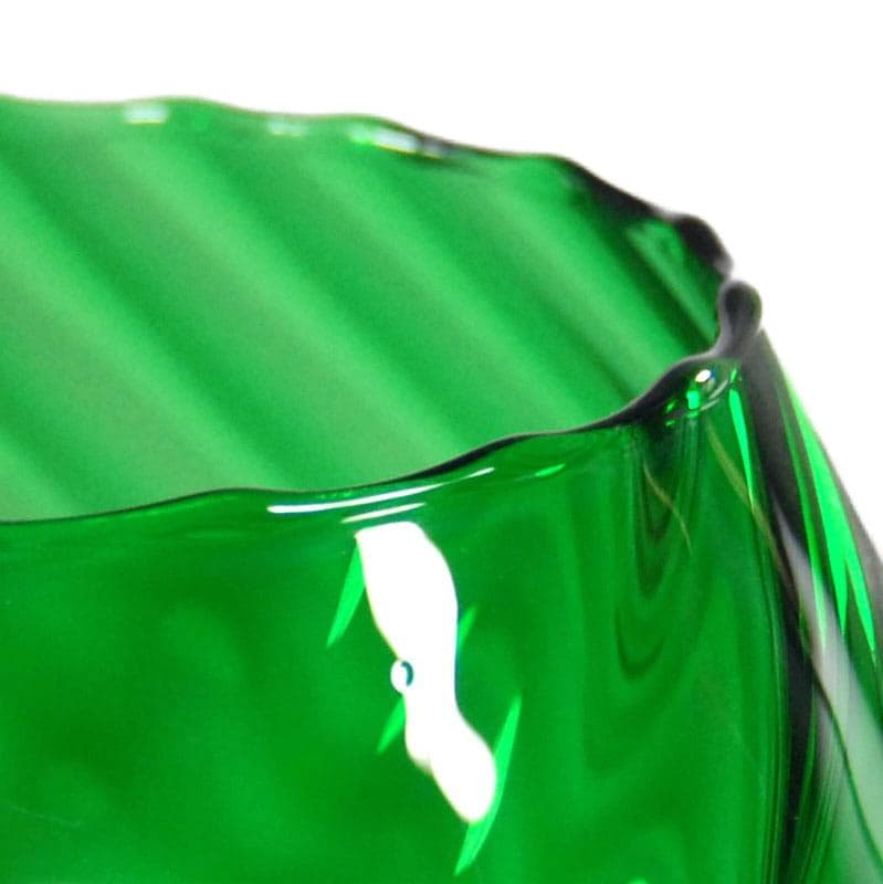 Green Hand-Blown Glass Vase, Italy, 1970s - 8582