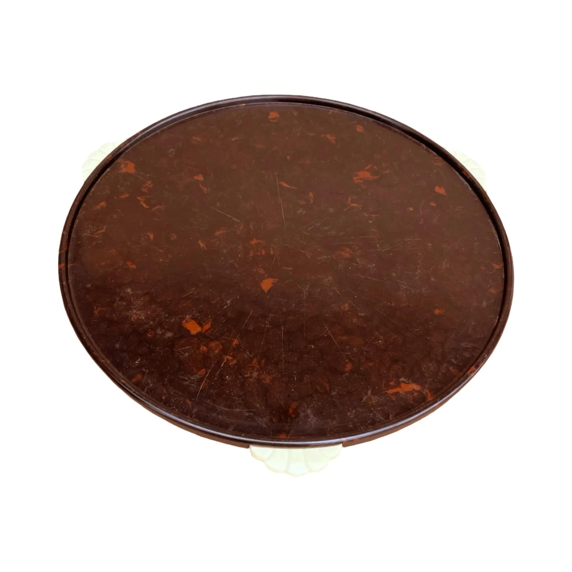 Taca obrotowa Art déco, brązowy bakelit, Kreutz, Niemcy, lata 30. - 128752